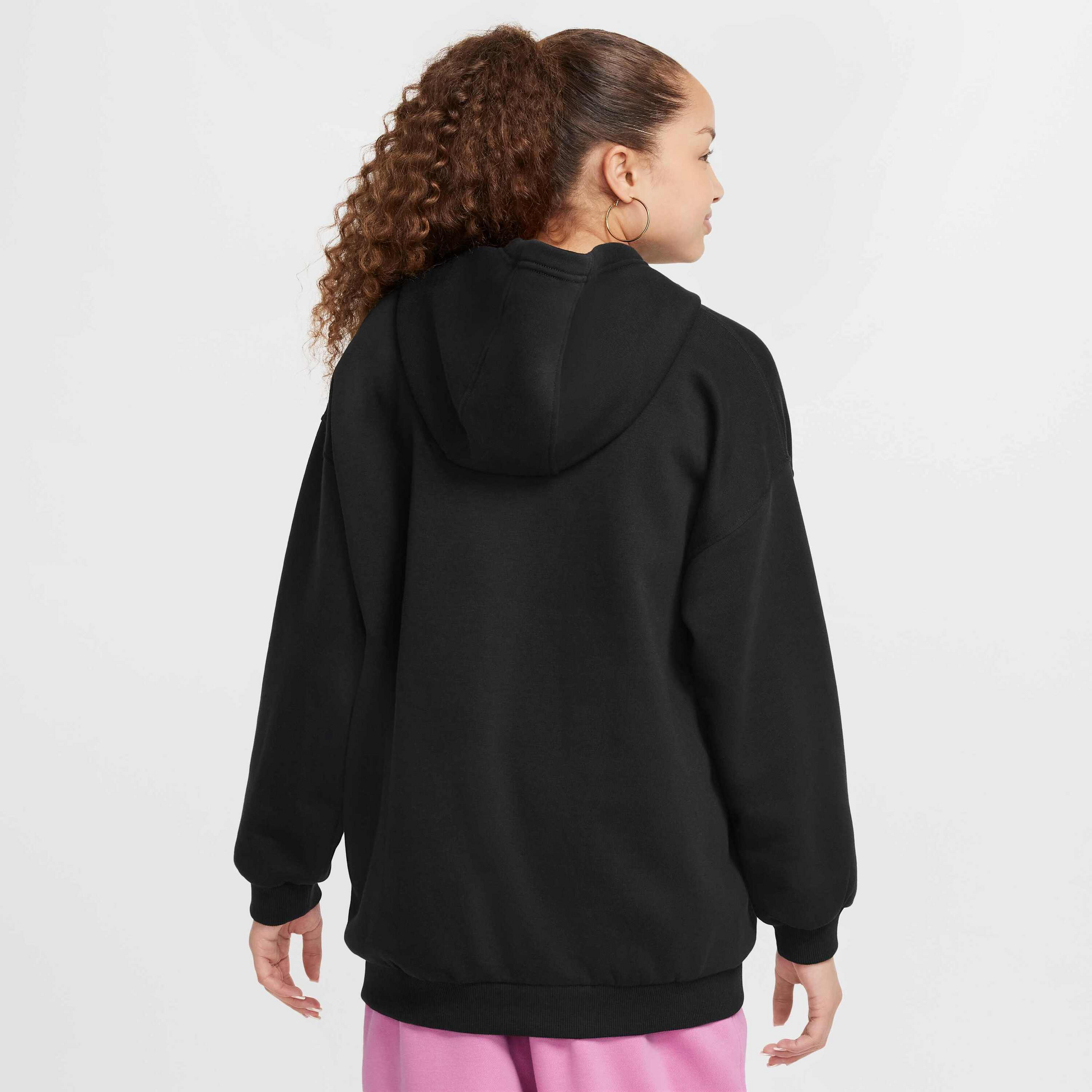 NIKE, Older Kids' Oversized Pullover Hoodie Sportswear Club Fleece