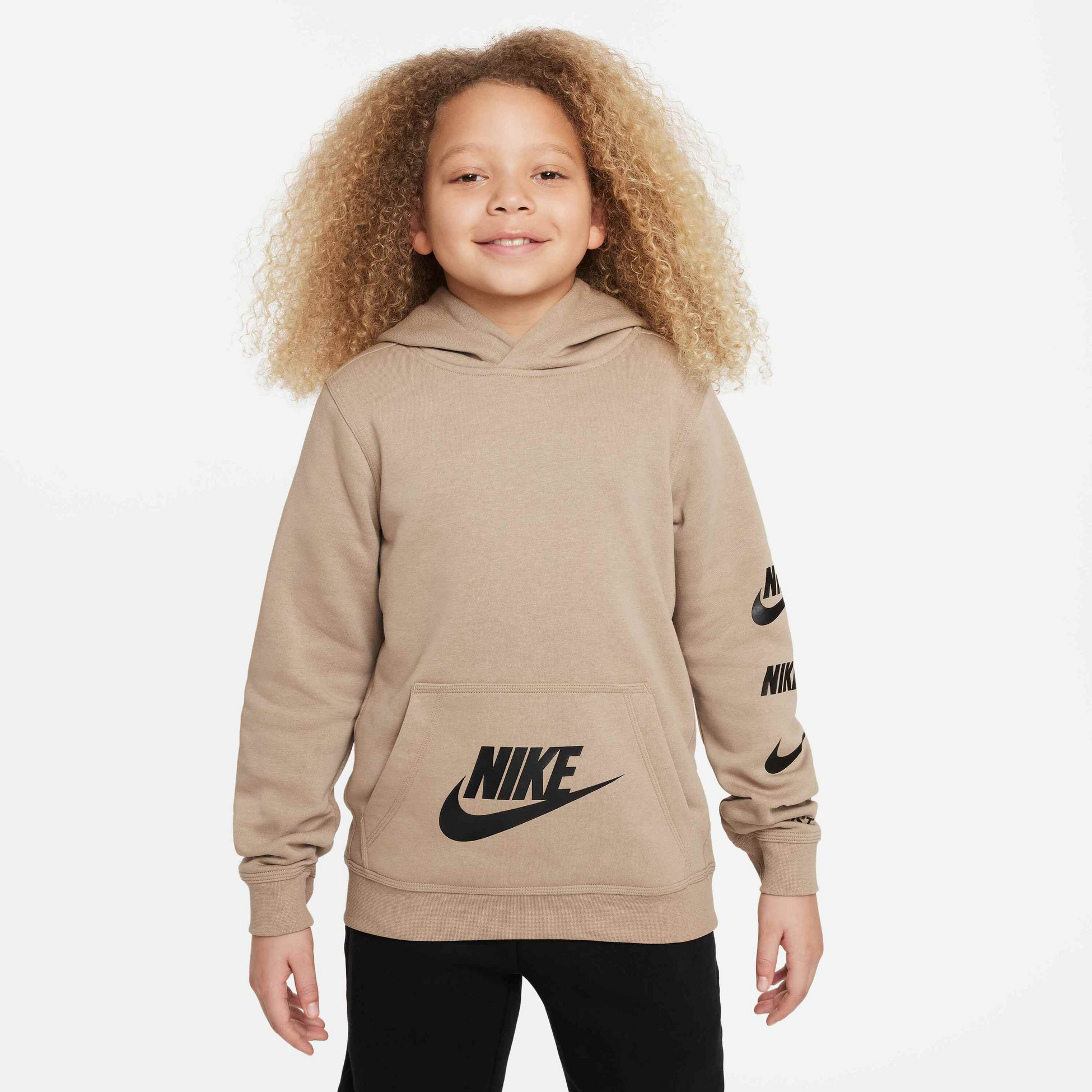 NIKE, Older Kids' Pullover Fleece Hoodie Sportswear Standard Issue