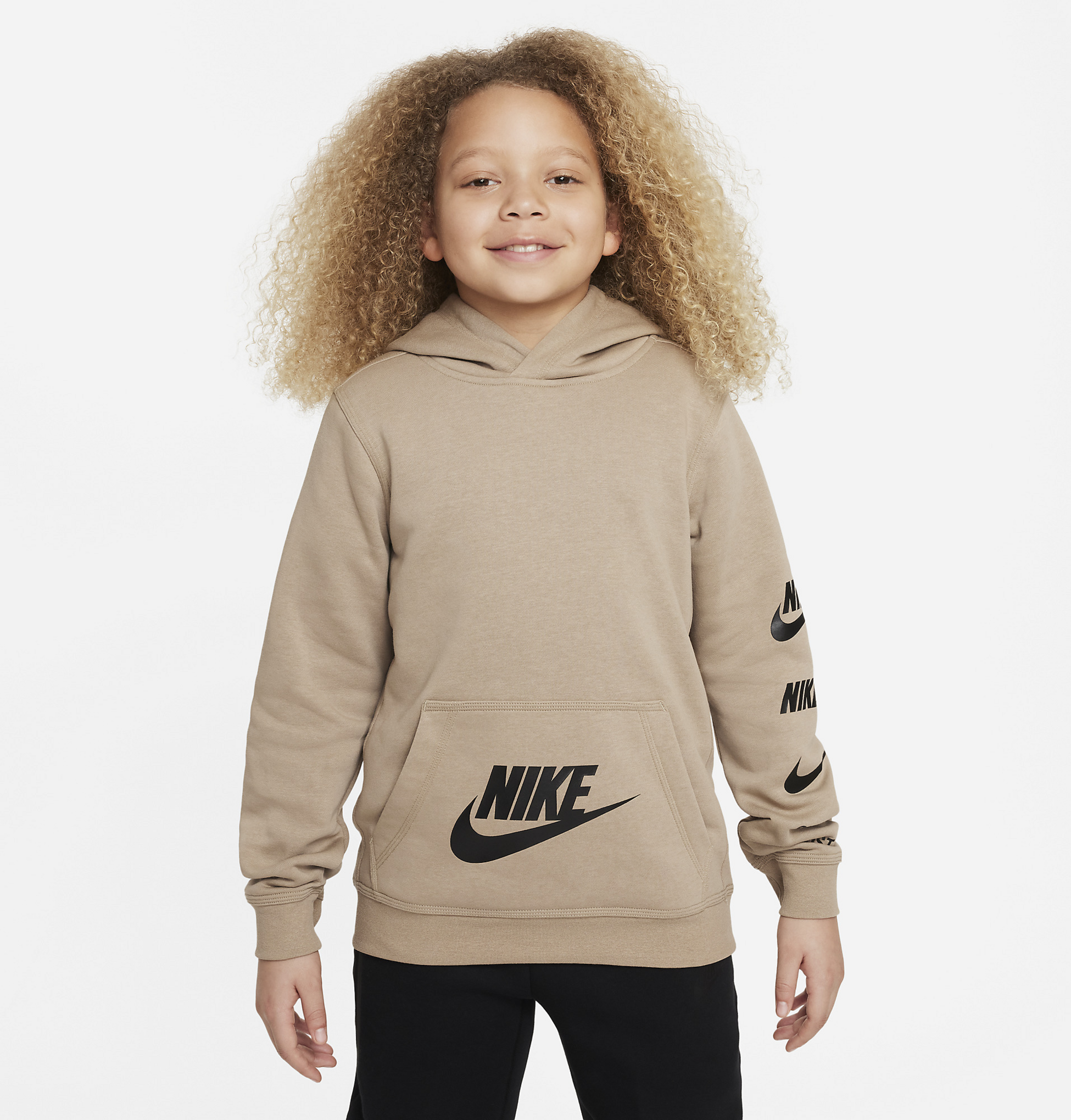 NIKE, Older Kids' Pullover Fleece Hoodie Sportswear Standard Issue