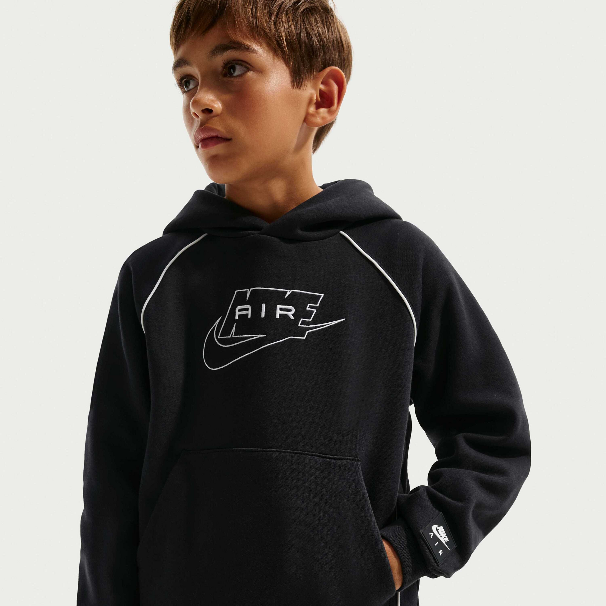 NIKE, Older Kids' Pullover Hoodie Air