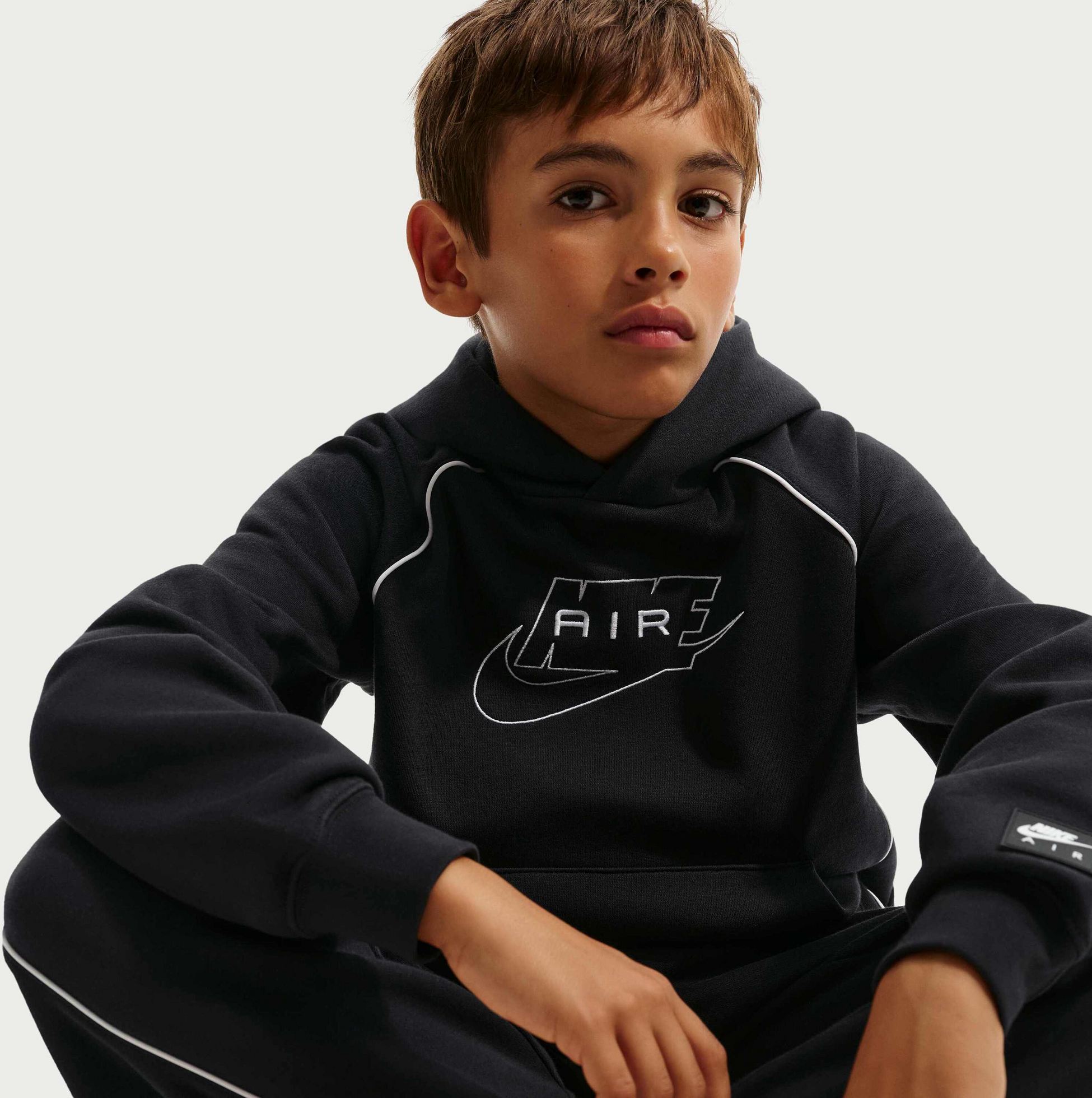 NIKE, Older Kids' Pullover Hoodie Air