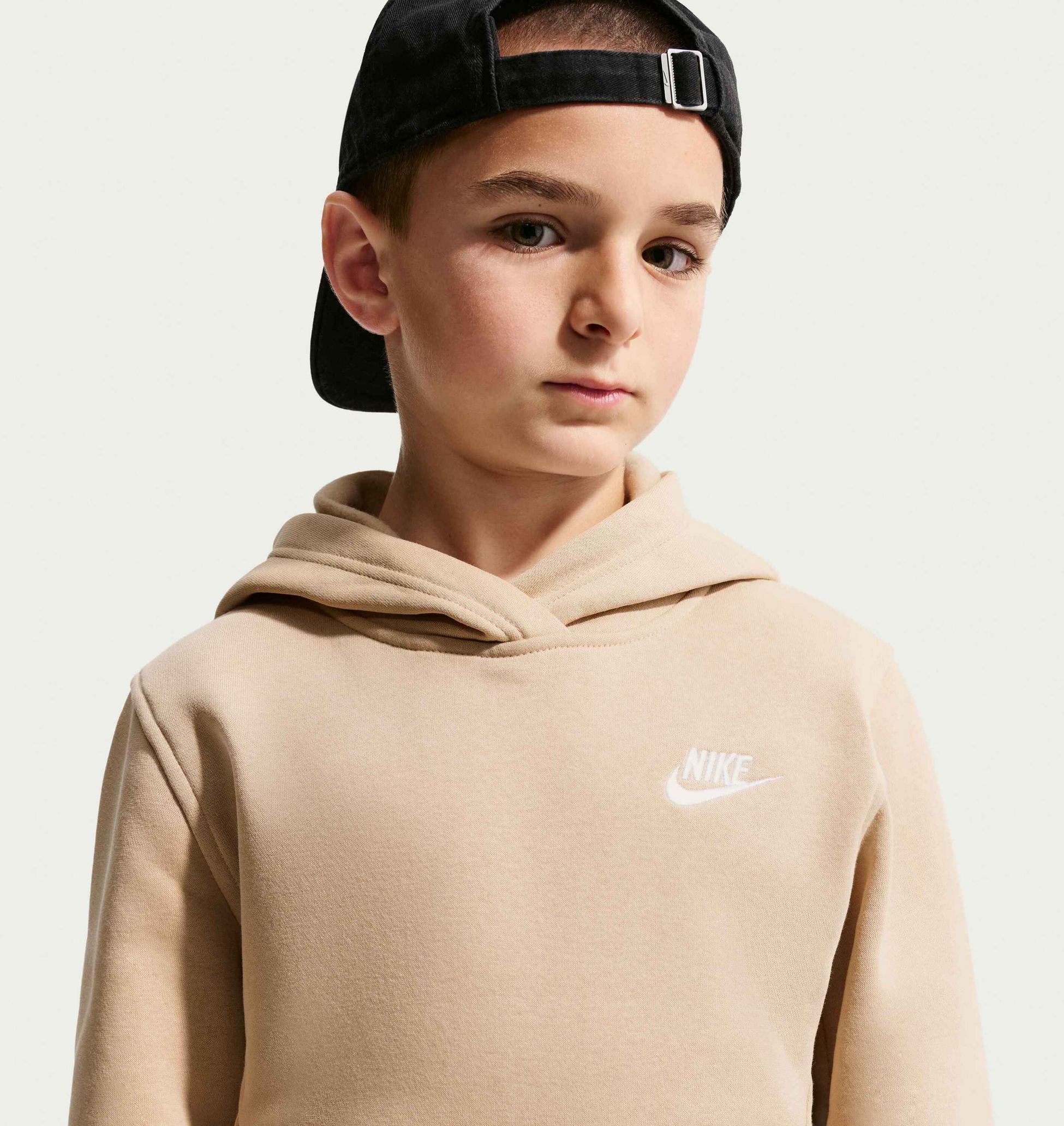 NIKE, Older Kids' Pullover Hoodie Sportswear Club Fleece