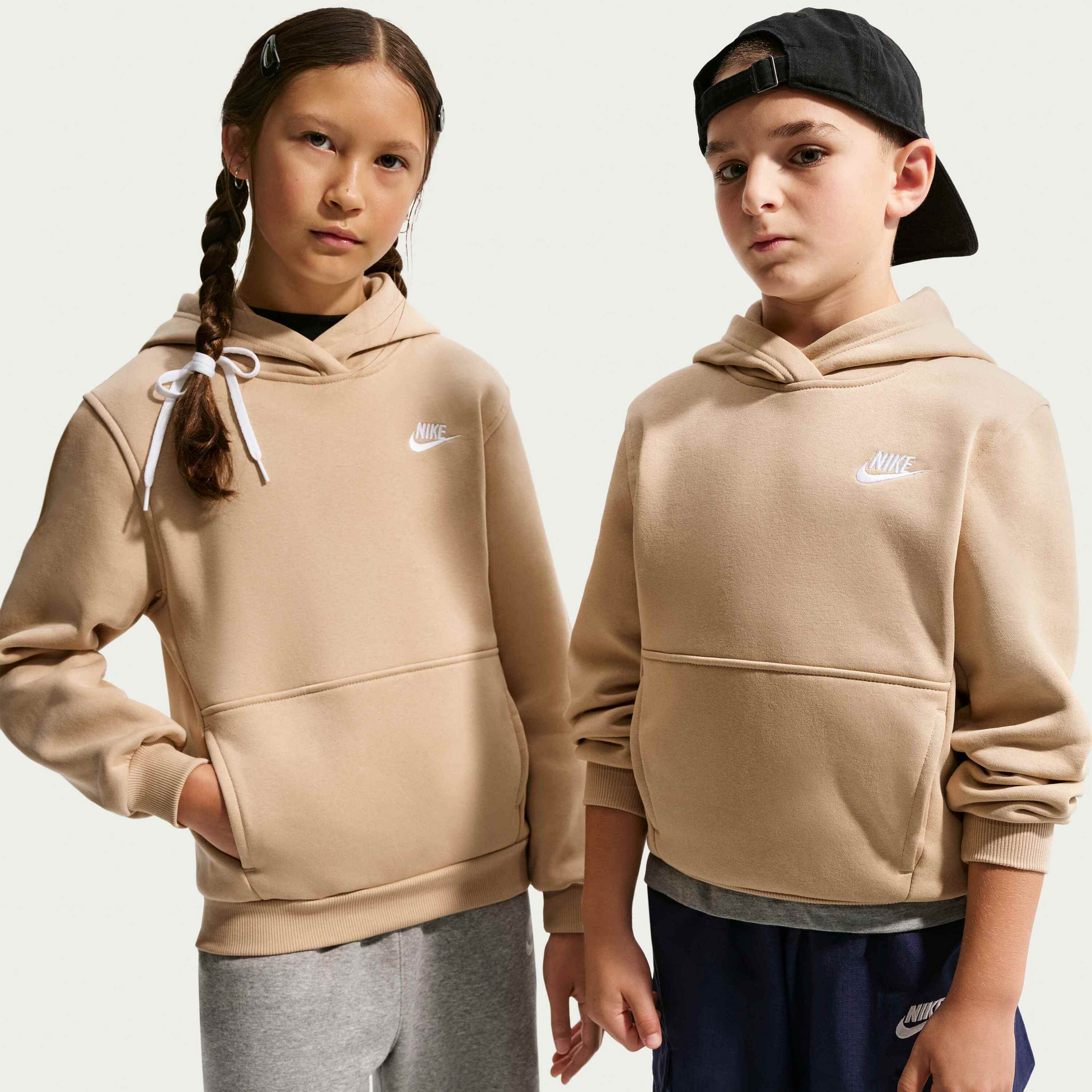 NIKE, Older Kids' Pullover Hoodie Sportswear Club Fleece