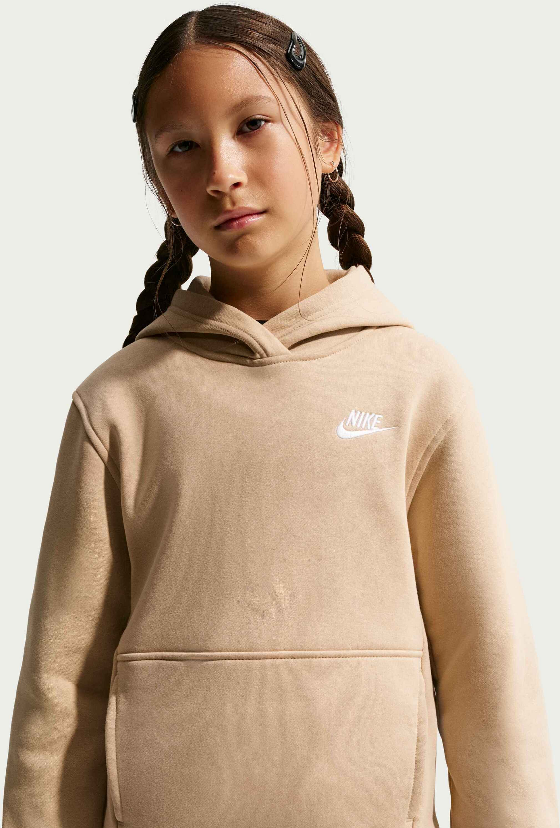 NIKE, Older Kids' Pullover Hoodie Sportswear Club Fleece