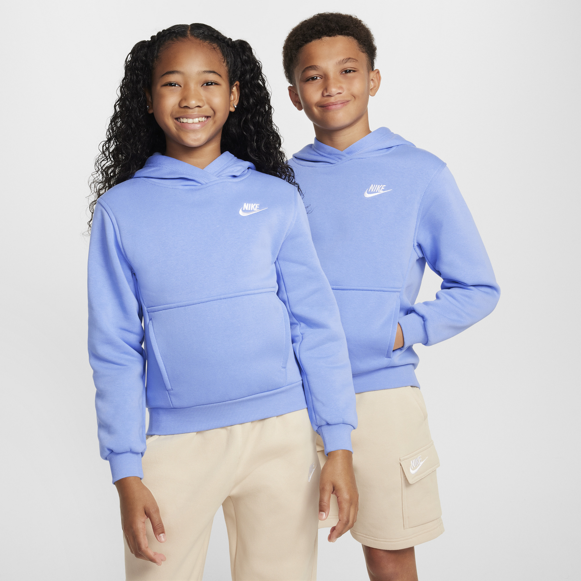 NIKE, Older Kids' Pullover Hoodie Sportswear Club Fleece