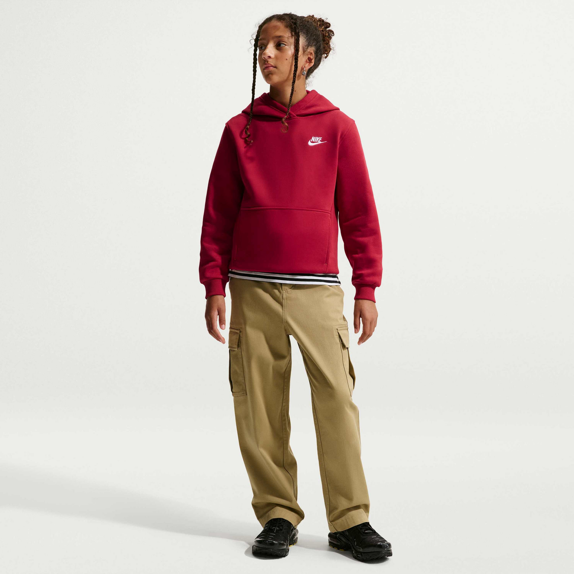 NIKE, Older Kids' Pullover Hoodie Sportswear Club Fleece