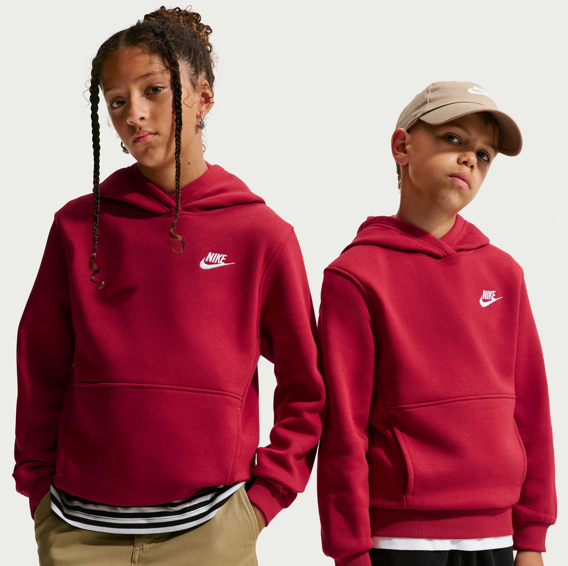 NIKE, Older Kids' Pullover Hoodie Sportswear Club Fleece