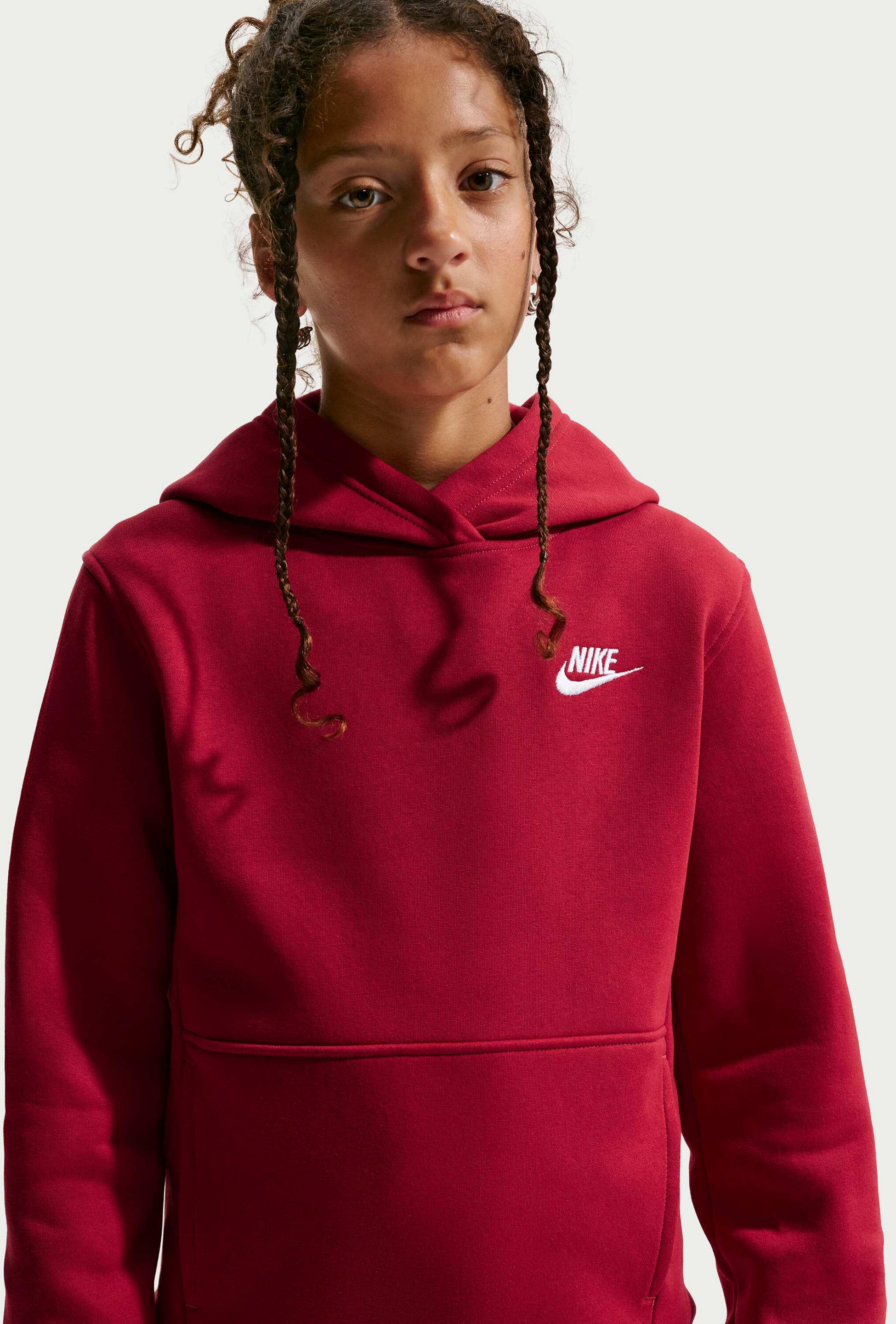 NIKE, Older Kids' Pullover Hoodie Sportswear Club Fleece