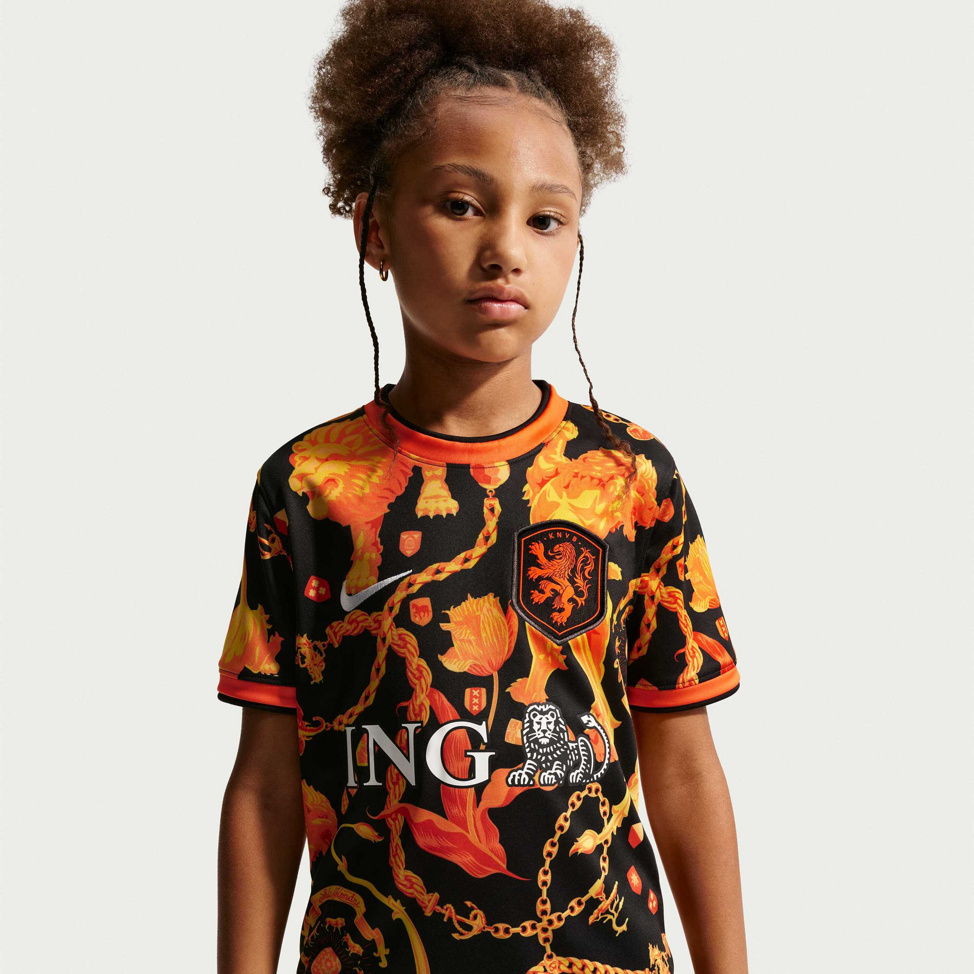 NIKE, Older Kids' Short-sleeve Football Top Netherlands X Patta