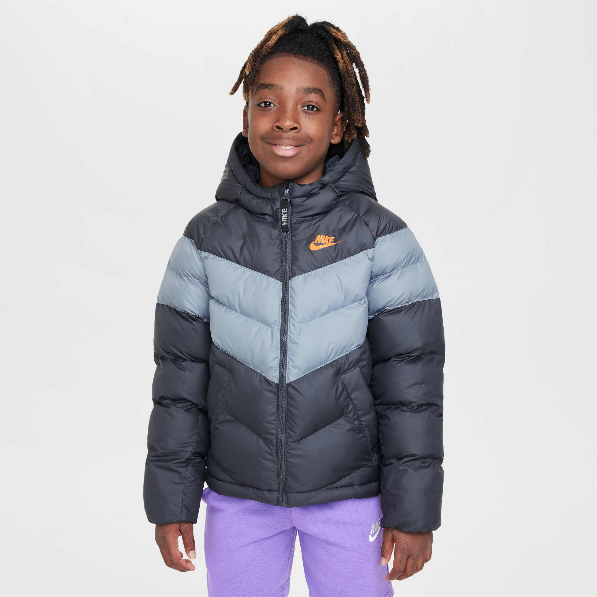 NIKE, Older Kids' Synthetic Fill Hooded Jacket Sportswear