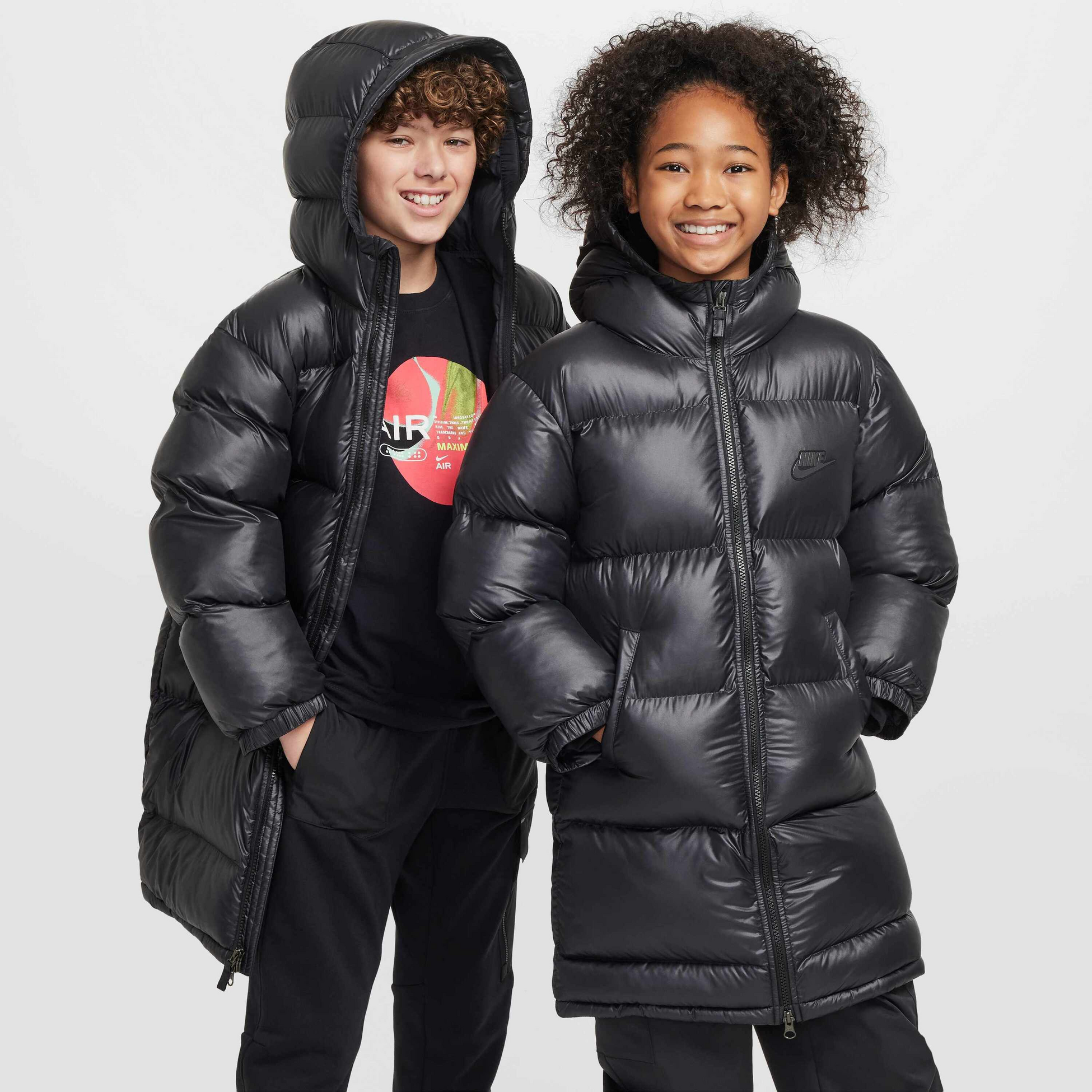 NIKE, Older Kids' Therma-fit Repel Loose Hooded Parka Sportswear Heavyweight Synthetic Fill Easyon