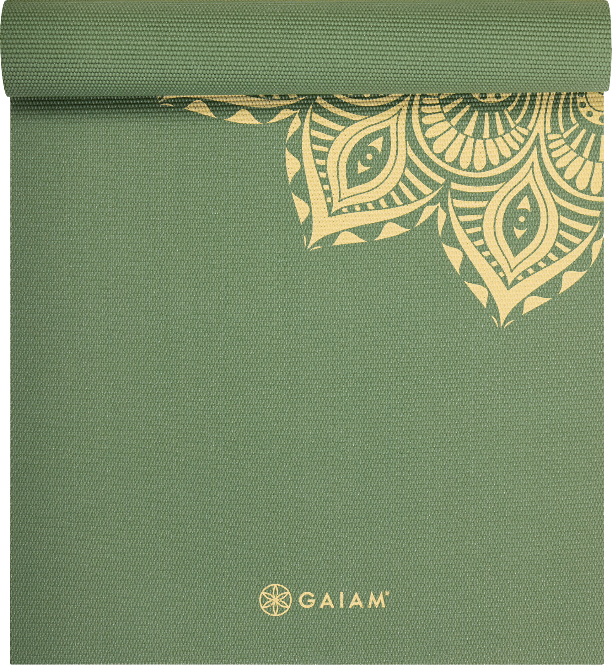 GAIAM, Olive Haze Mandala Yoga Mat 6mm