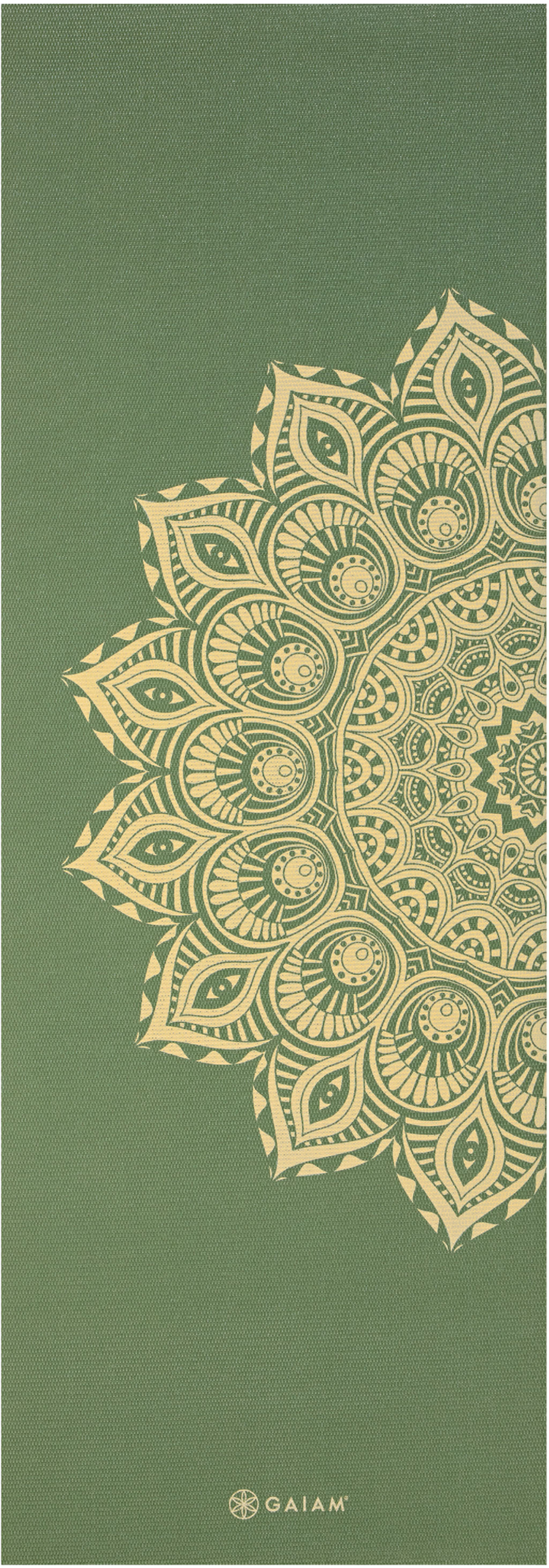 GAIAM, Olive Haze Mandala Yoga Mat 6mm