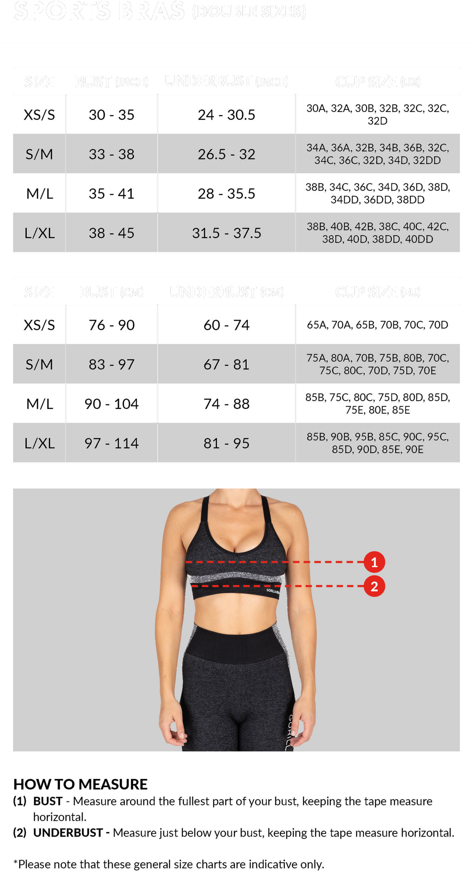 GORILLA WEAR, Olivia Seamless Sports Bra