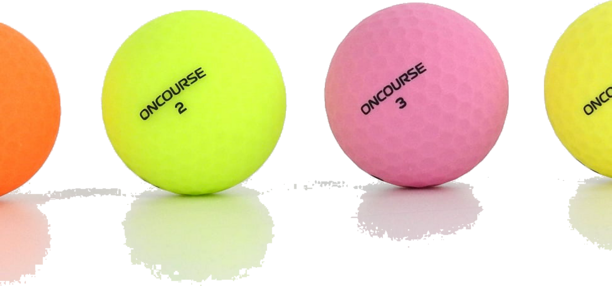 ONCOURSE, Oncourse Multi Matte Colours Golf Ball 12-pack