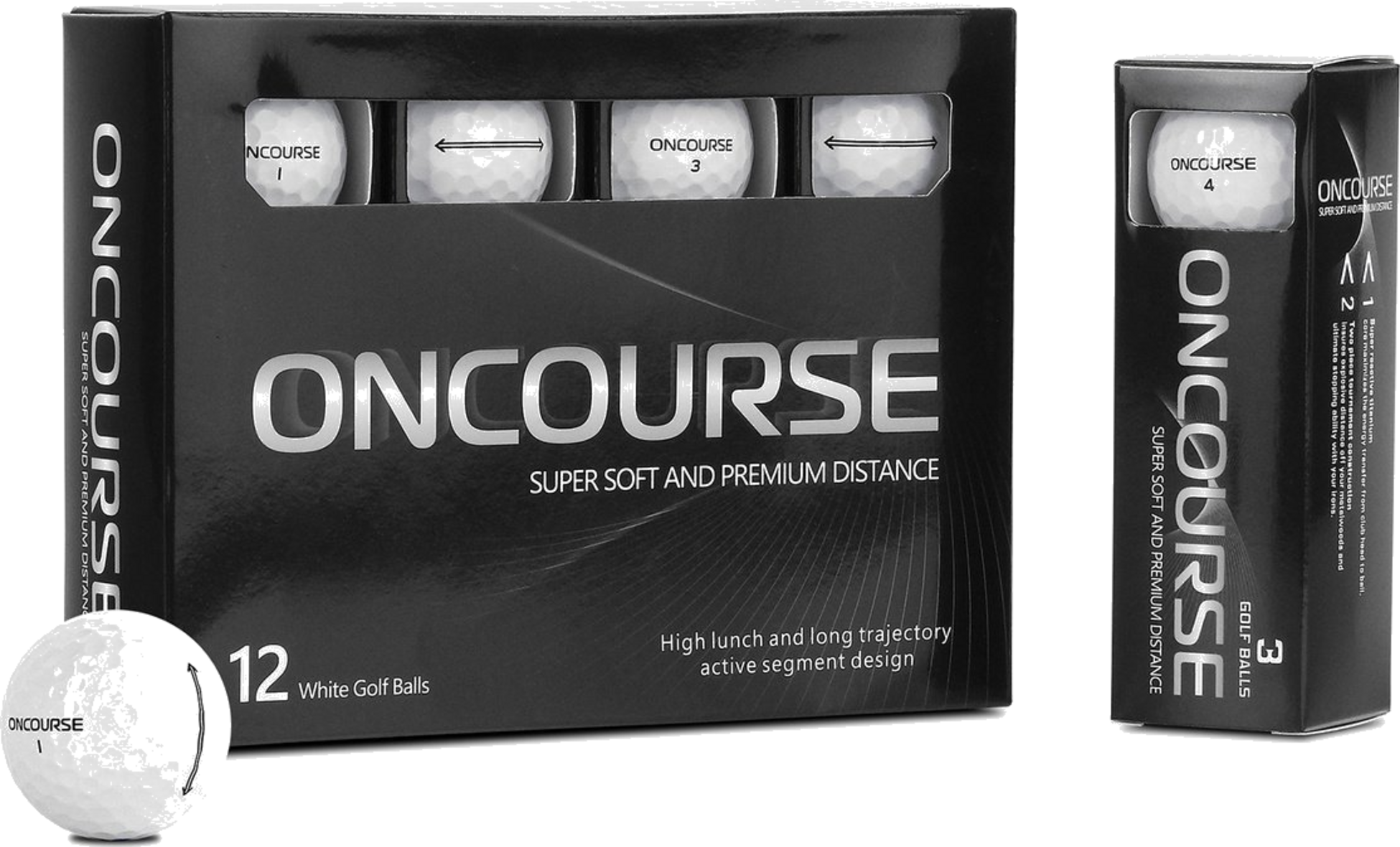ONCOURSE, Oncourse Vita Golfbollar 12-pack