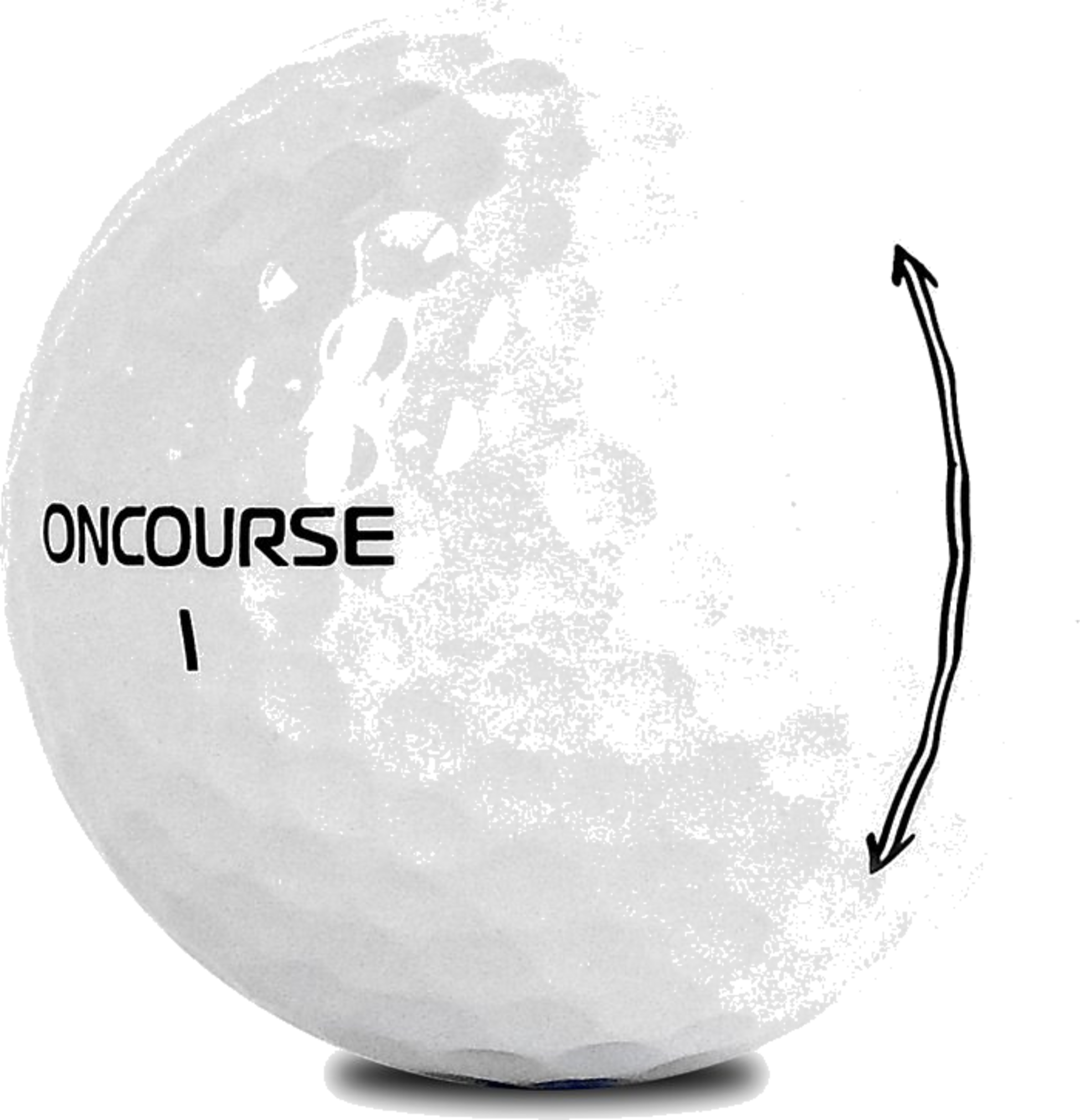 ONCOURSE, Oncourse White Golf Ball 45-pack