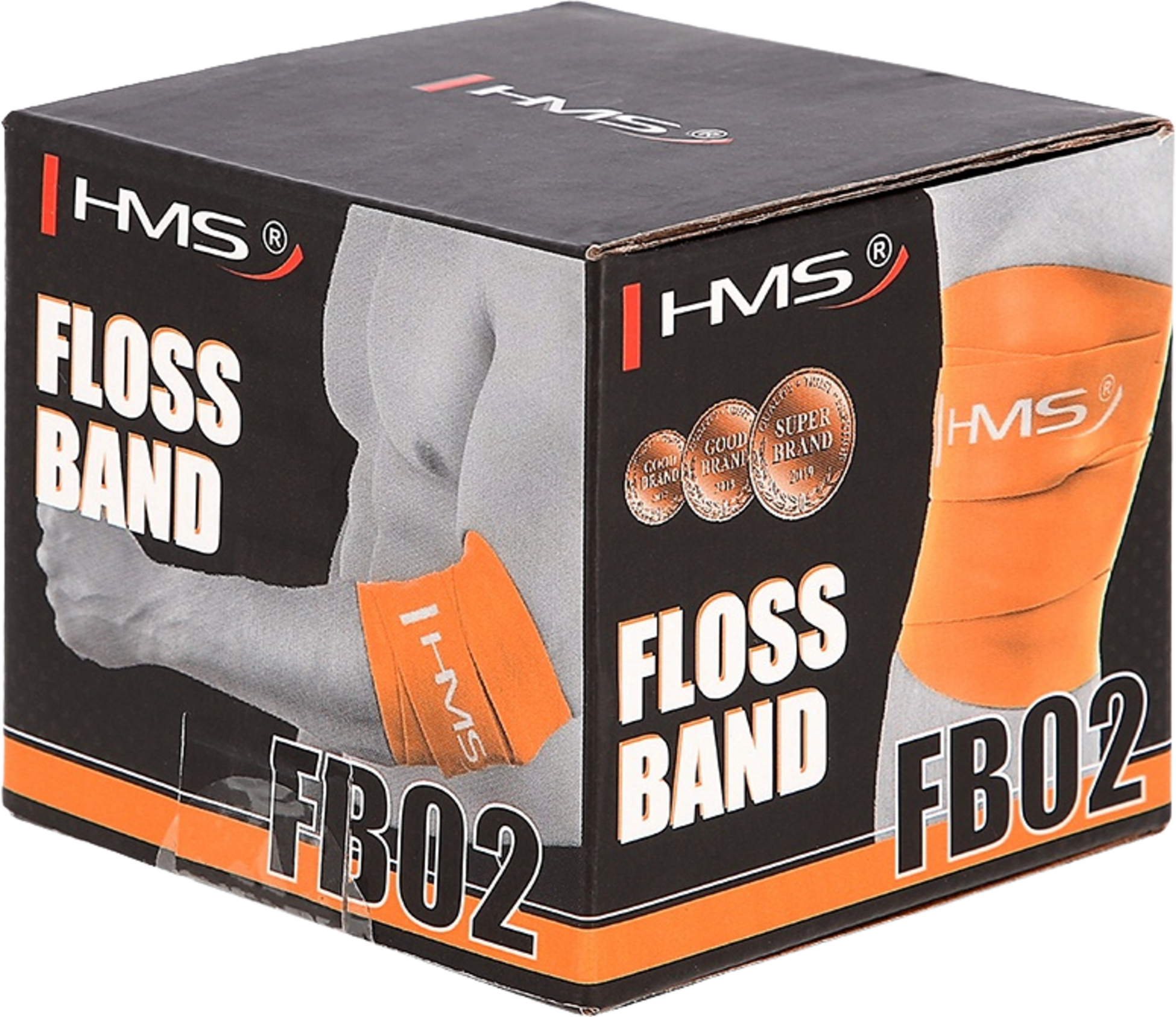 NORTHIX, Orange Exercise Resistance Band &ndash; Rubber, Floss Style