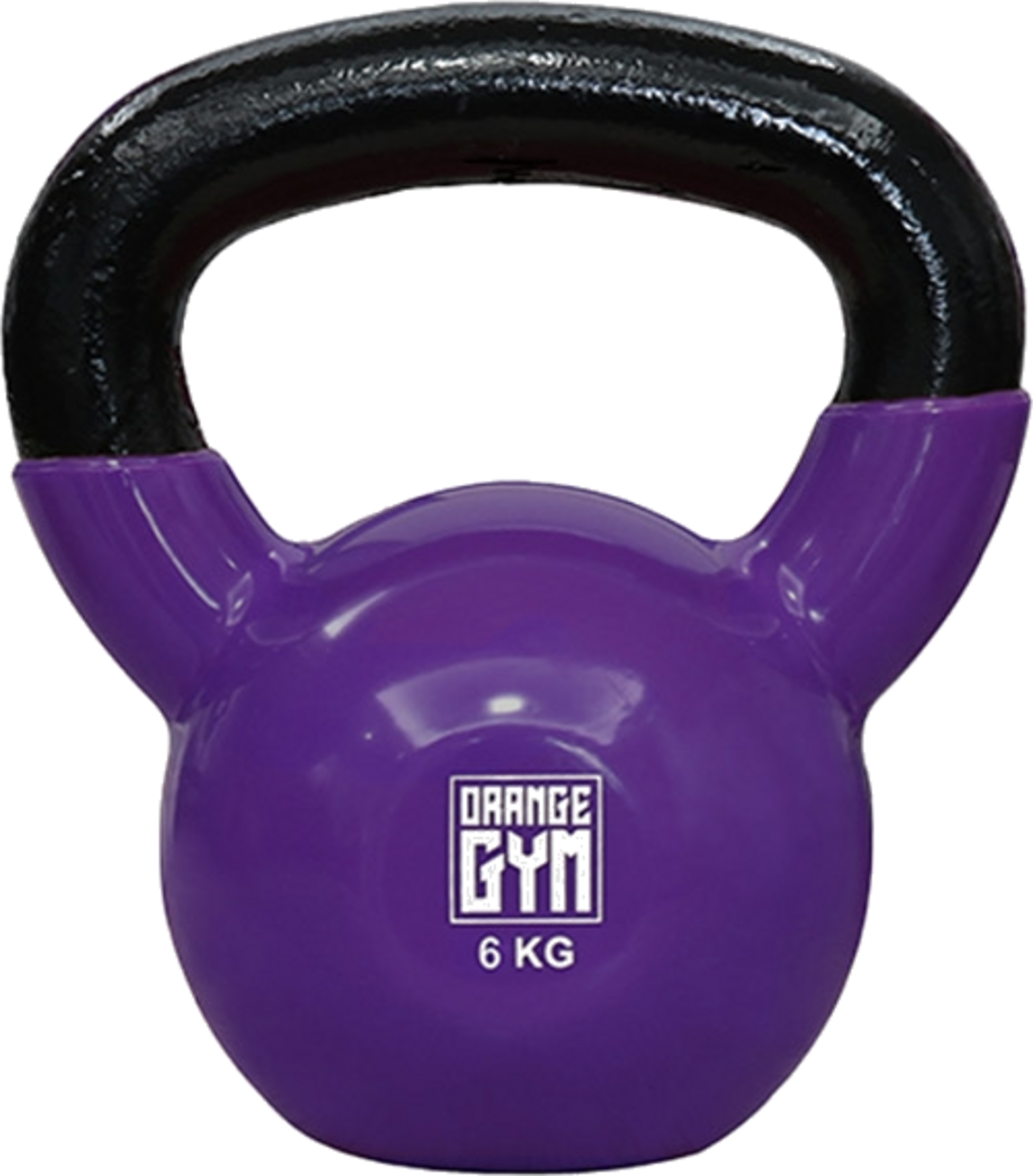 B2X, Orange Gym - Vinyl Kettlebell - 6kg