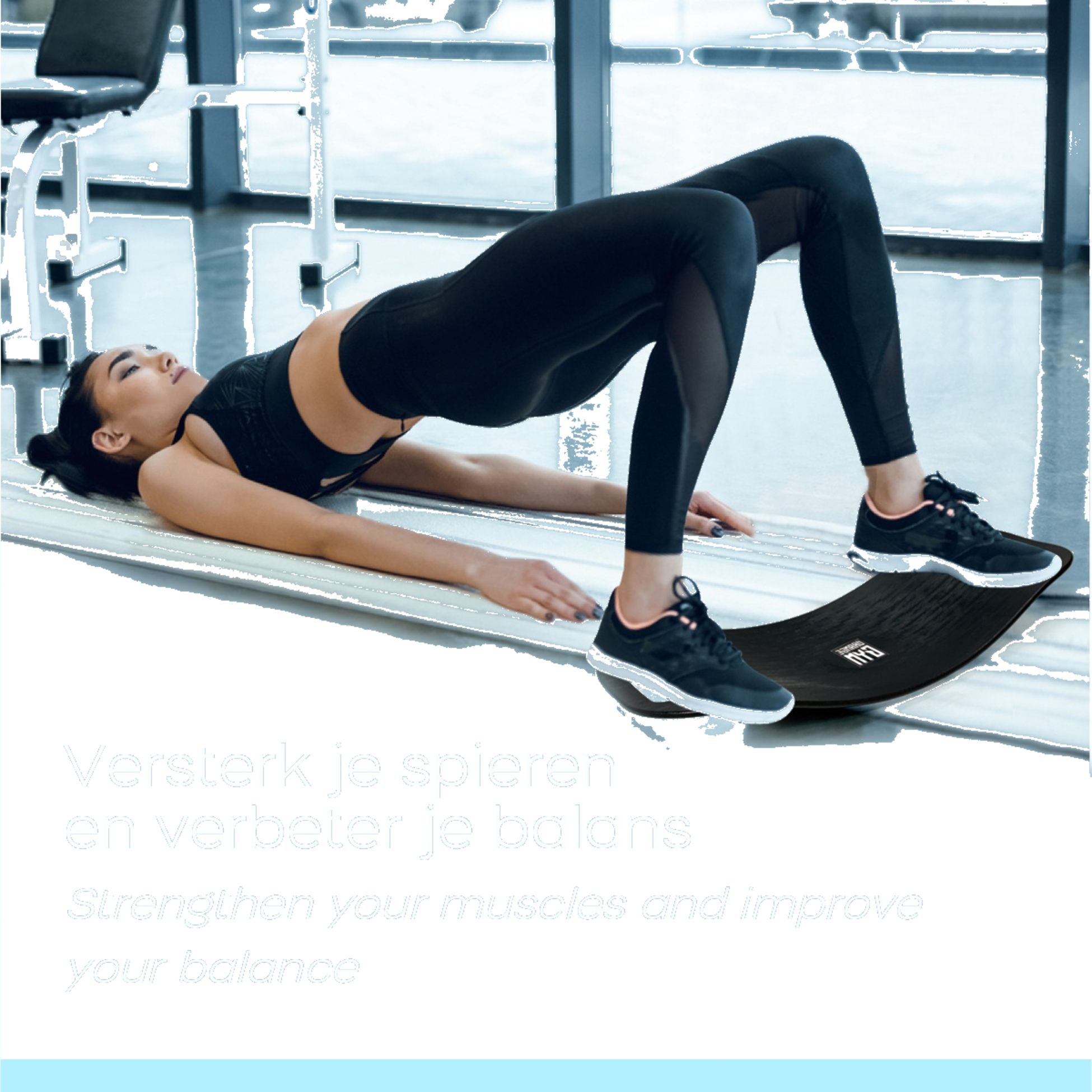 NORTHIX, Orange Gym Balance Board - Blue