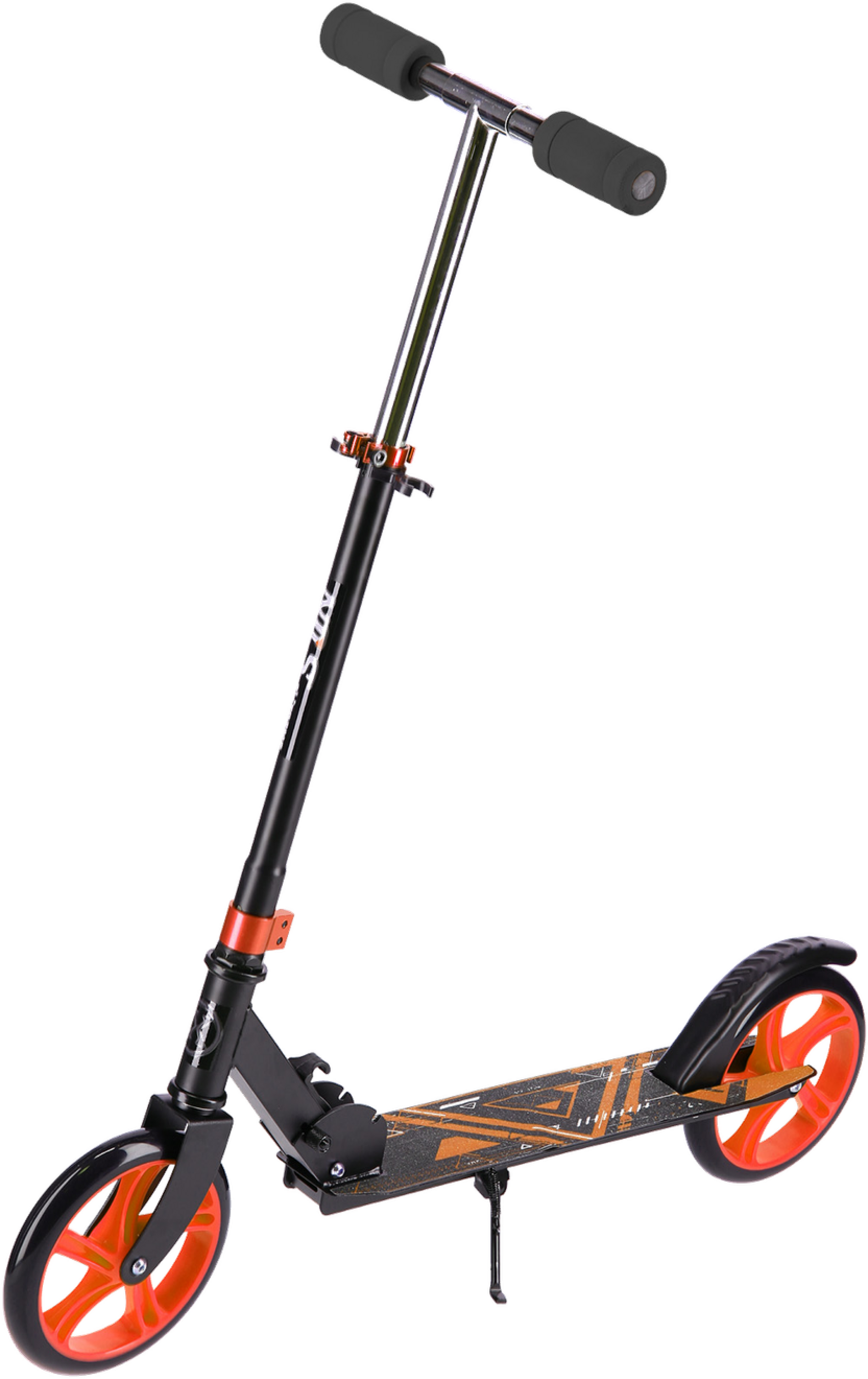 NORTHIX, Orange Scooter, Foldable, Lightweight, Adjustable Handle