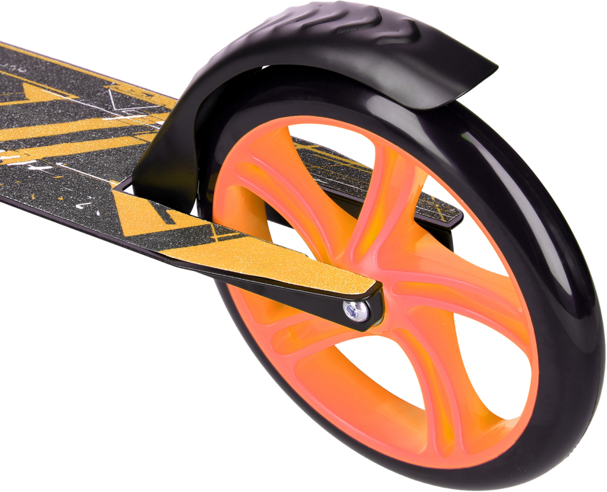 NORTHIX, Orange Scooter, Foldable, Lightweight, Adjustable Handle