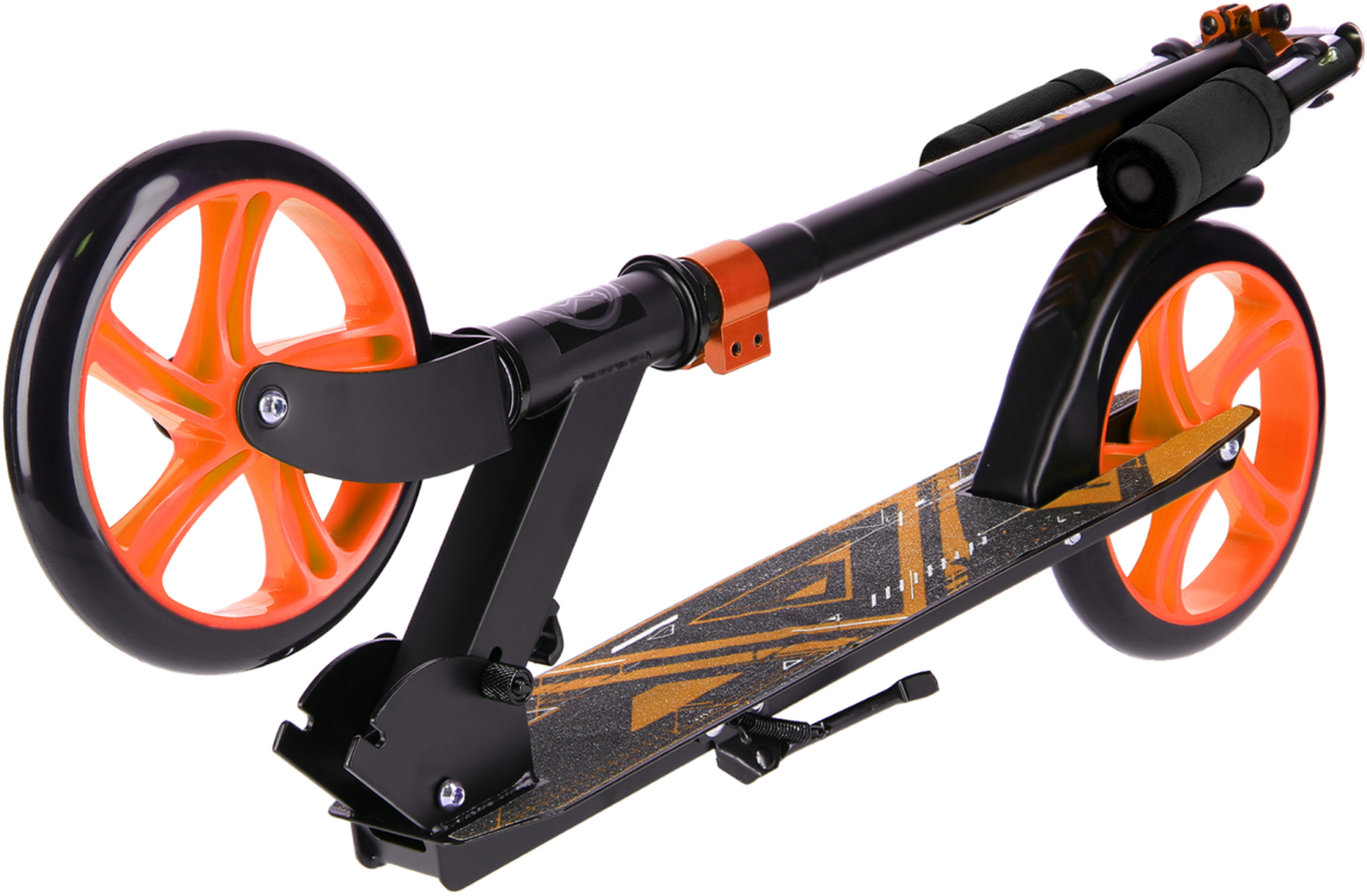 NORTHIX, Orange Scooter, Foldable, Lightweight, Adjustable Handle