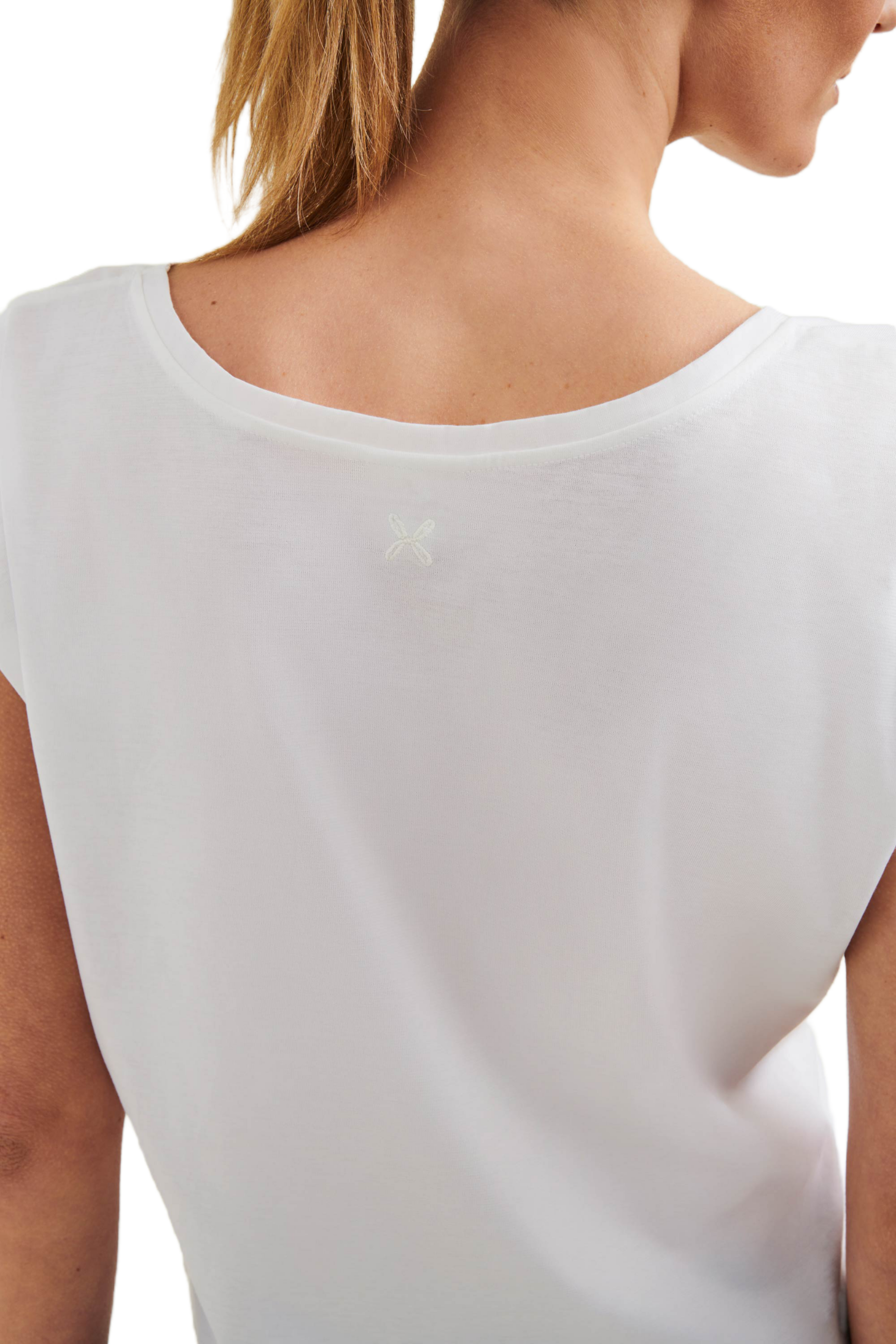 WELLICIOUS, Organic Cotton Cropped Dance Vest - Diamond White