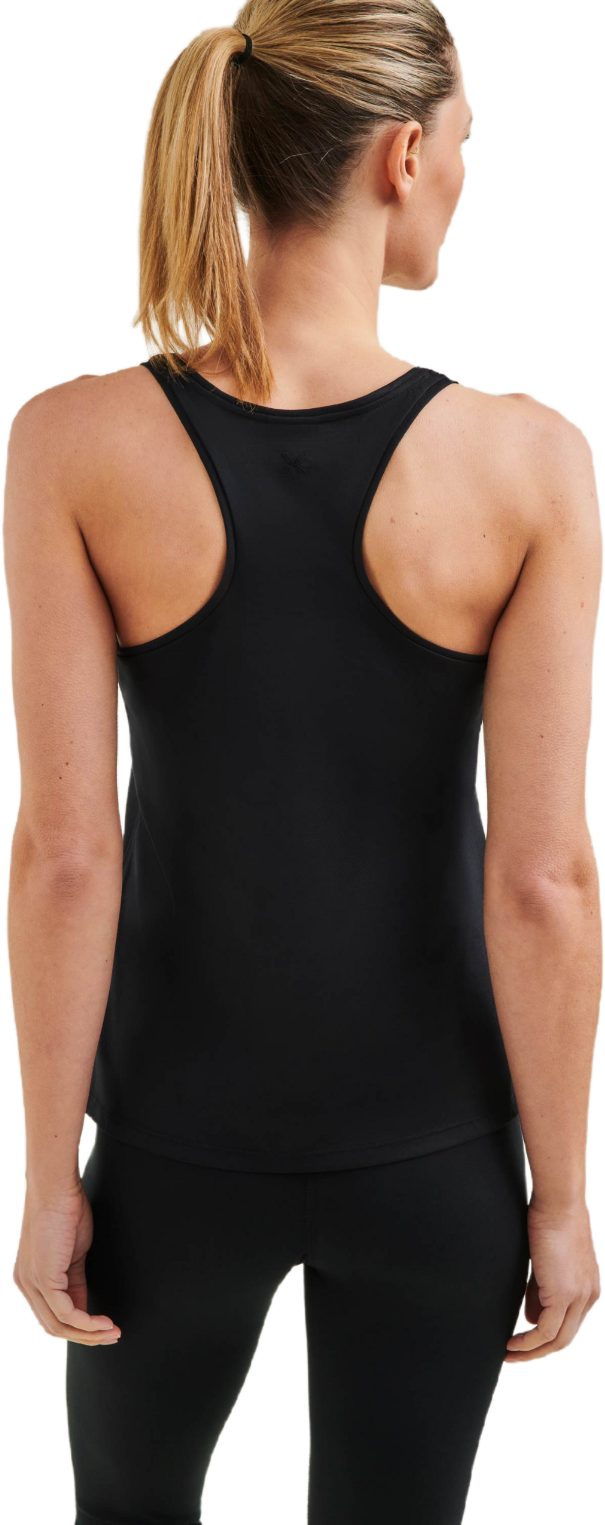 WELLICIOUS, Organic Cotton Racer Tank - Caviar Black