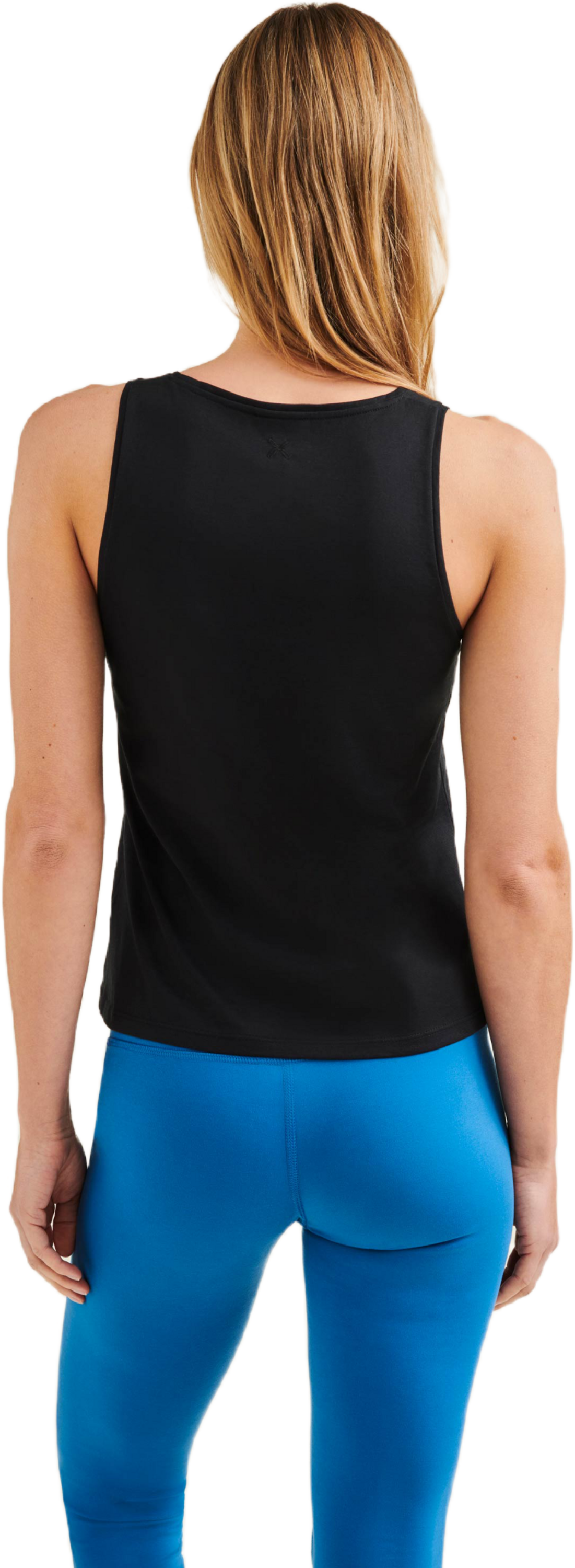 WELLICIOUS, Organic Cotton Tank Top - Caviar Black