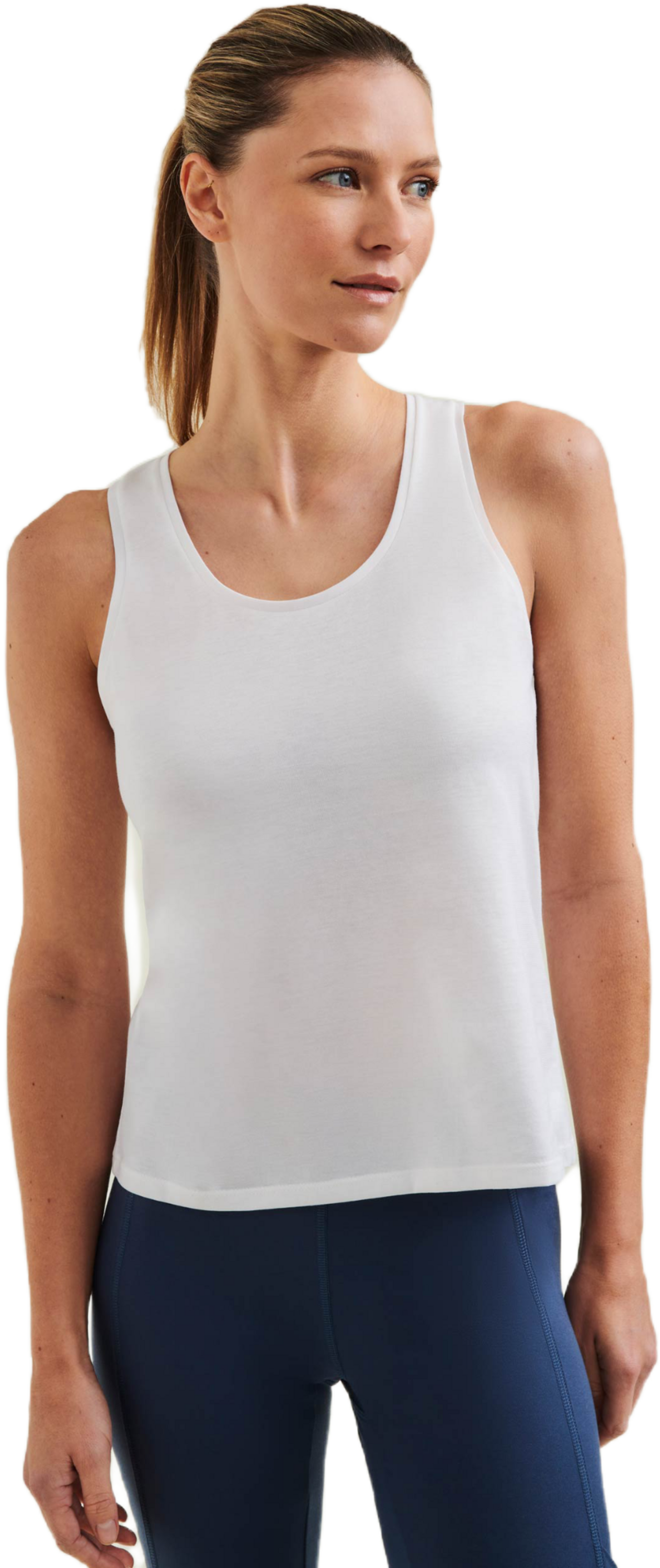WELLICIOUS, Organic Cotton Tank Top - Diamond White
