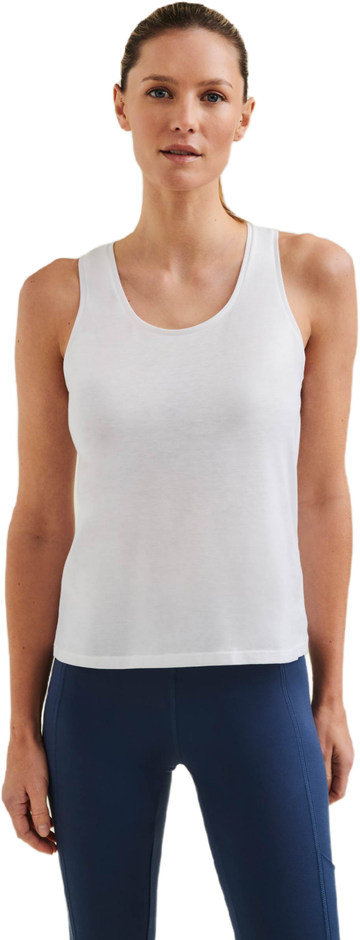 WELLICIOUS, Organic Cotton Tank Top - Diamond White