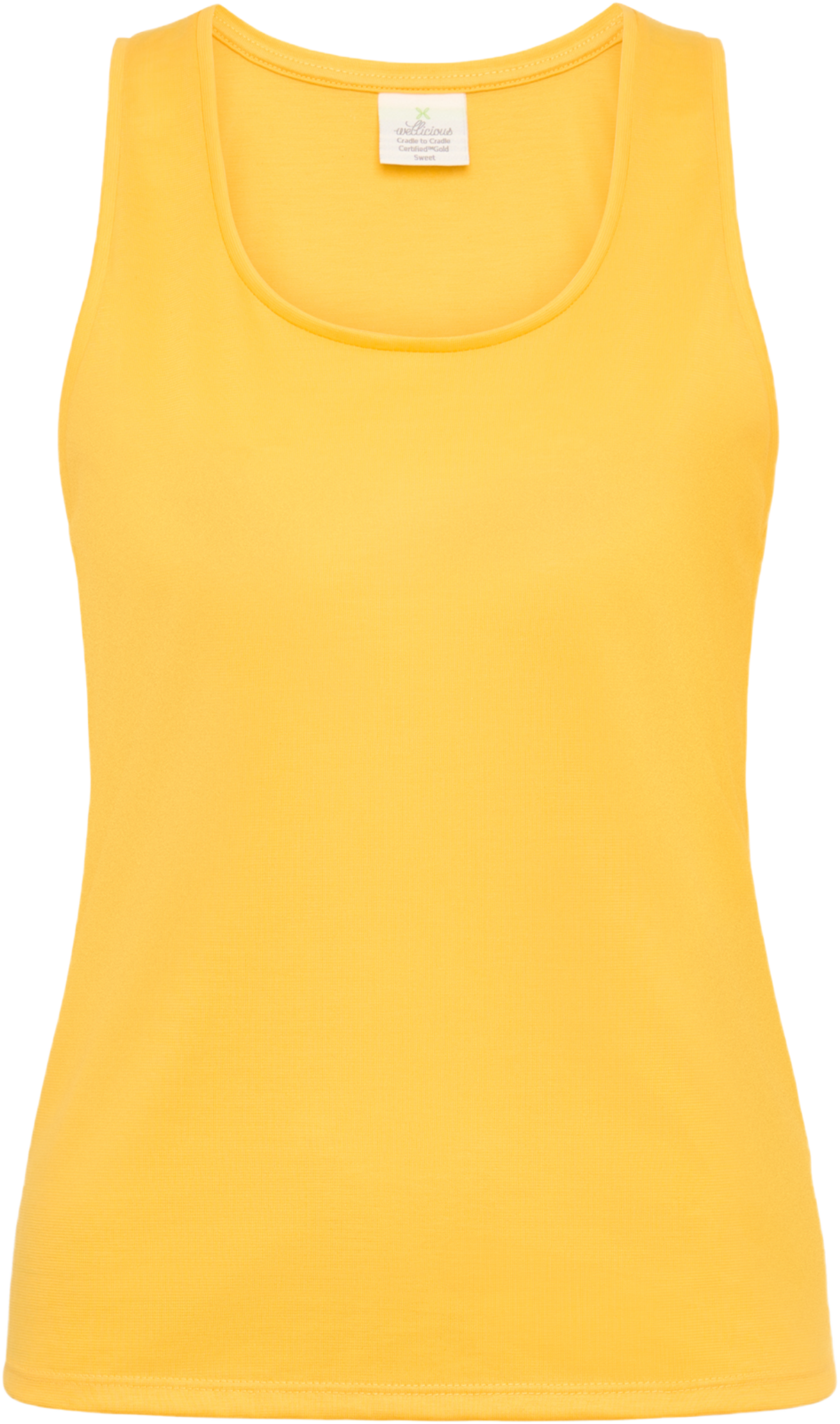 WELLICIOUS, Organic Cotton Tank Top - Sunshine Yellow