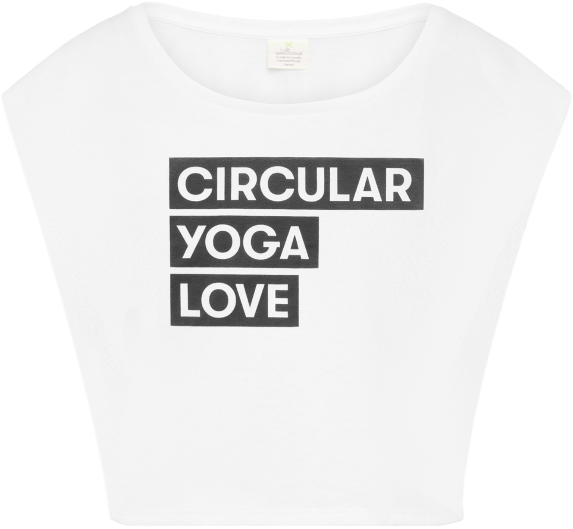 WELLICIOUS, Organic Cropped Dance Vest With Print