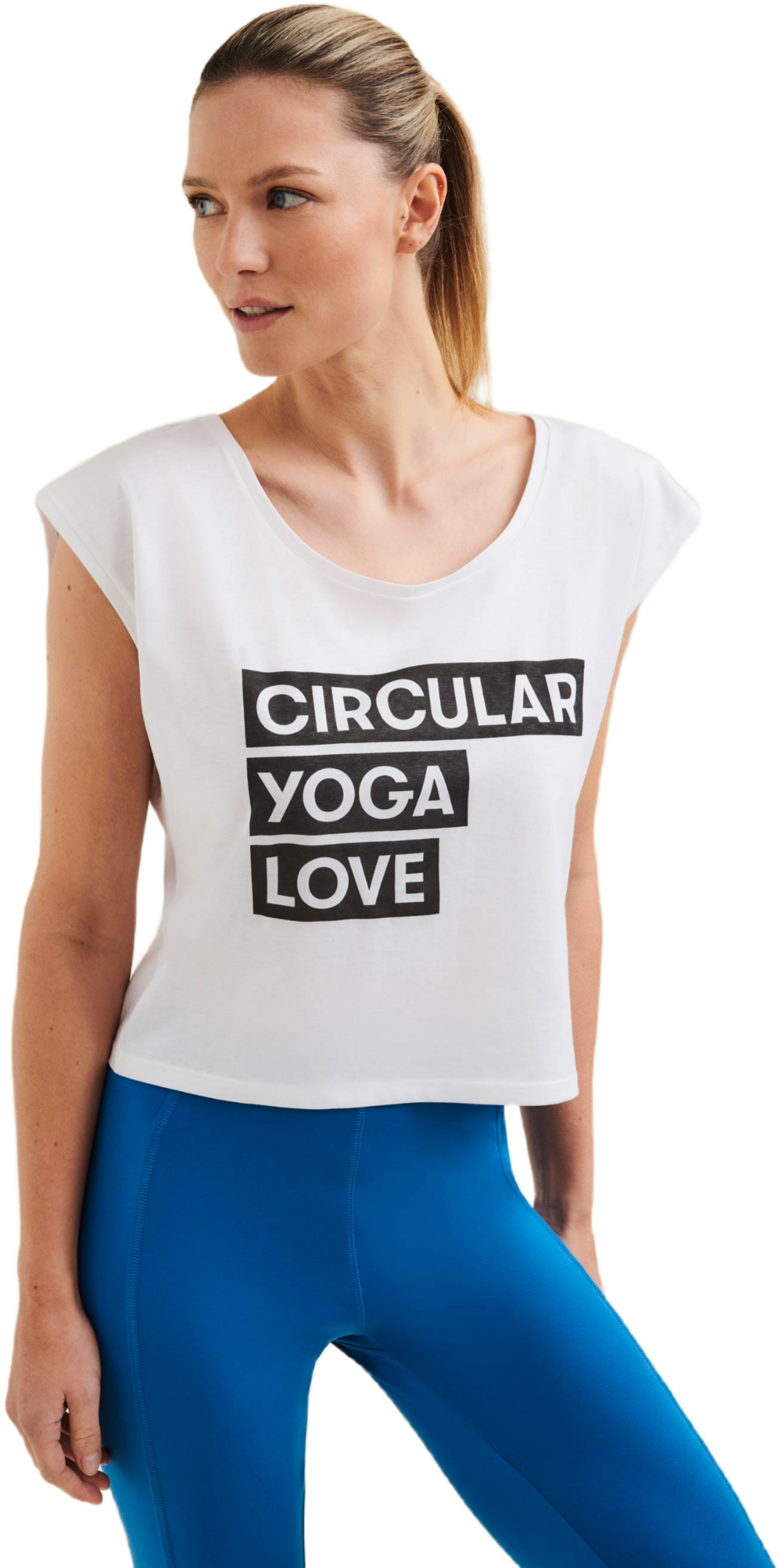 WELLICIOUS, Organic Cropped Dance Vest With Print