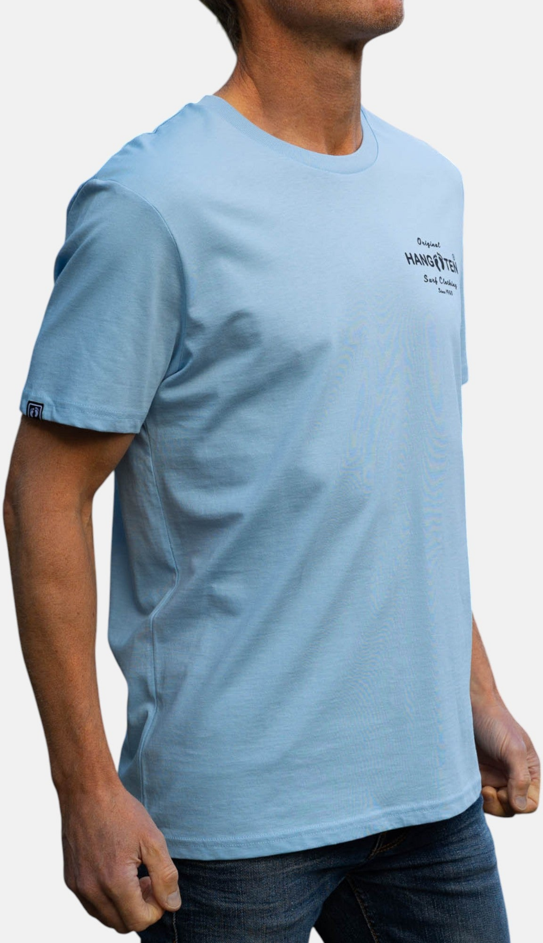 HANG TEN, Original Logo T-shirt - Sky Blue
