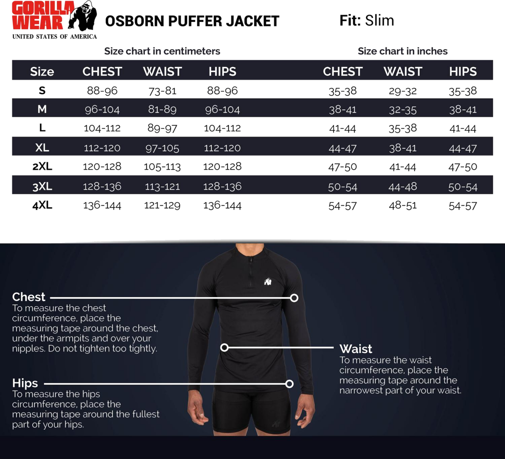 GORILLA WEAR, Osborn Puffer Jacket