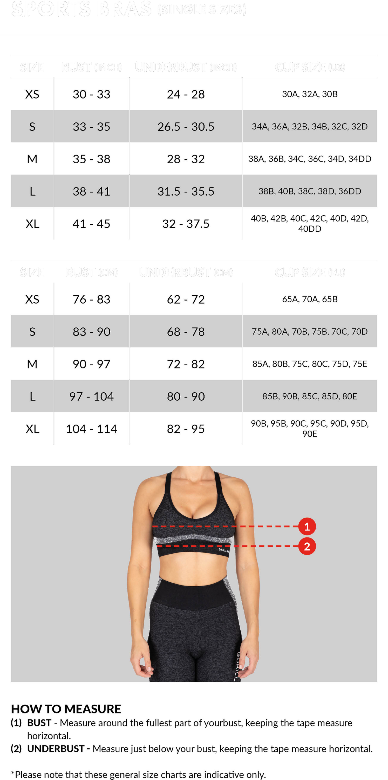 GORILLA WEAR, Osseo Sports Bra