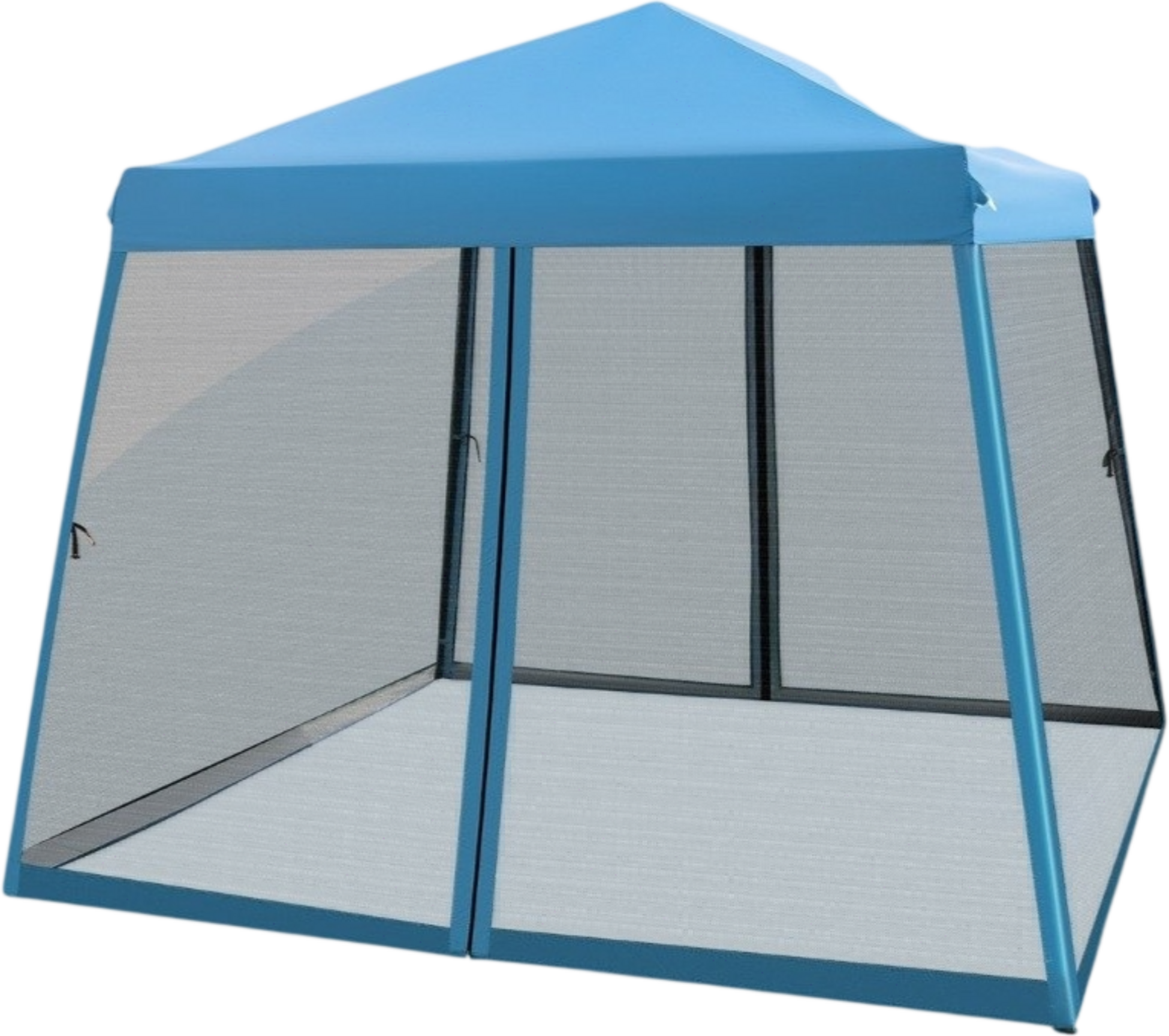 NORTHIX, Outdoor Canopy Tent, 3x3m, Blue, Mesh Sides, Uv Protection