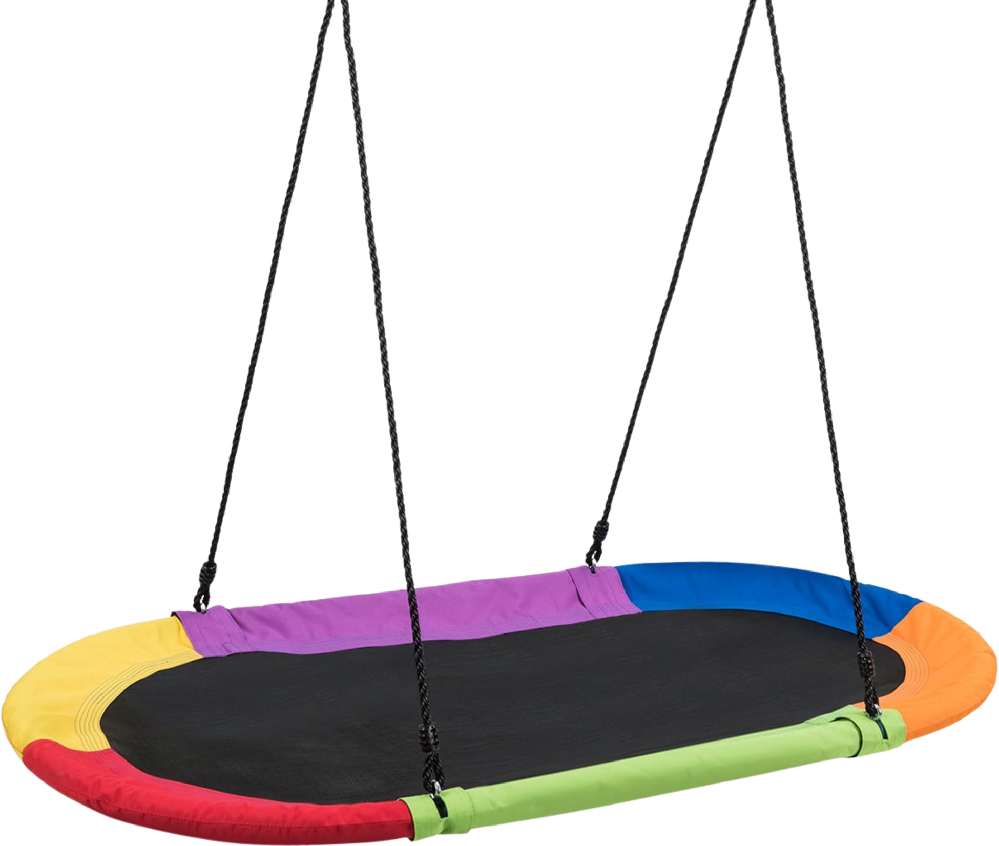 NORTHIX, Oval Nest Swing Plate Swing With 100-180cm Height-adjustable Rope For Indoor And Outdoor Use 150 X 8