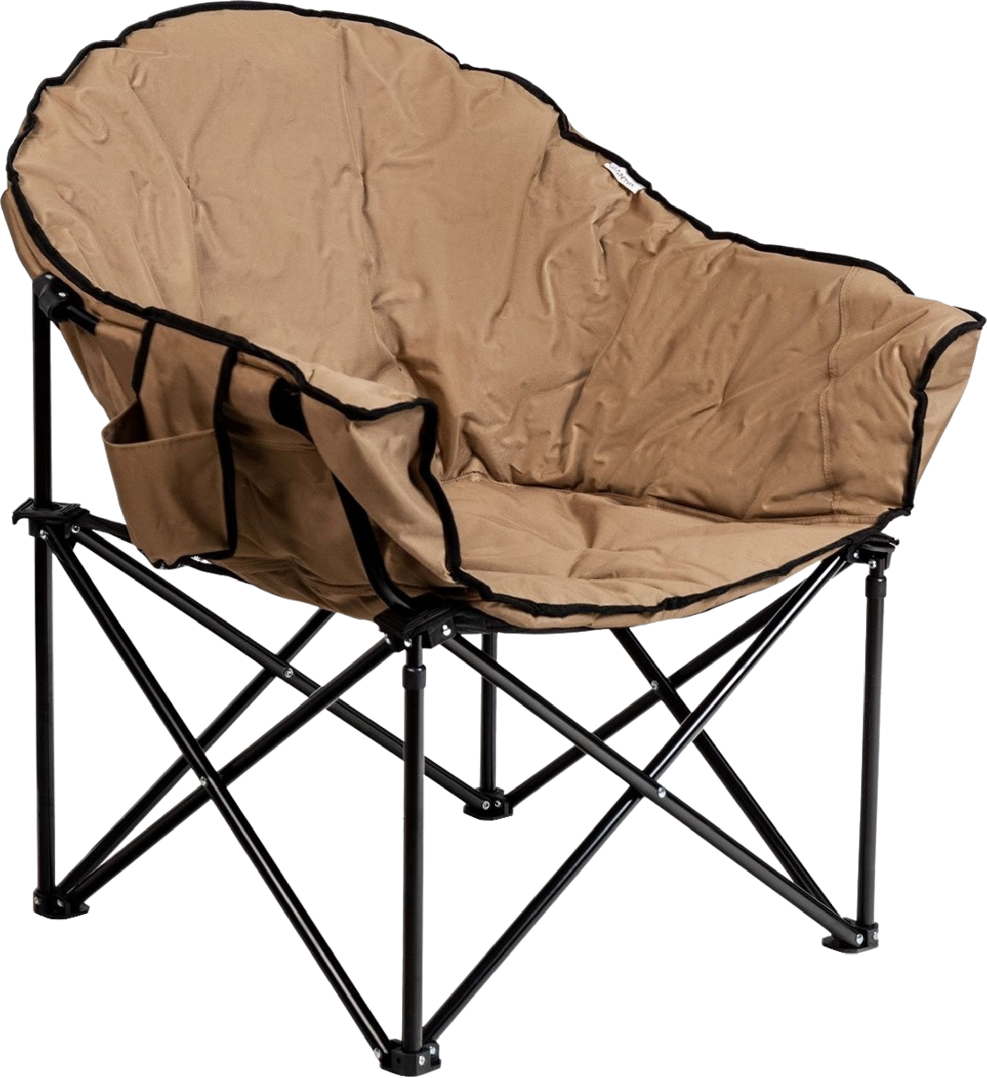 NORTHIX, Oversized Folding Camping Chair With Cup Holder  High Back