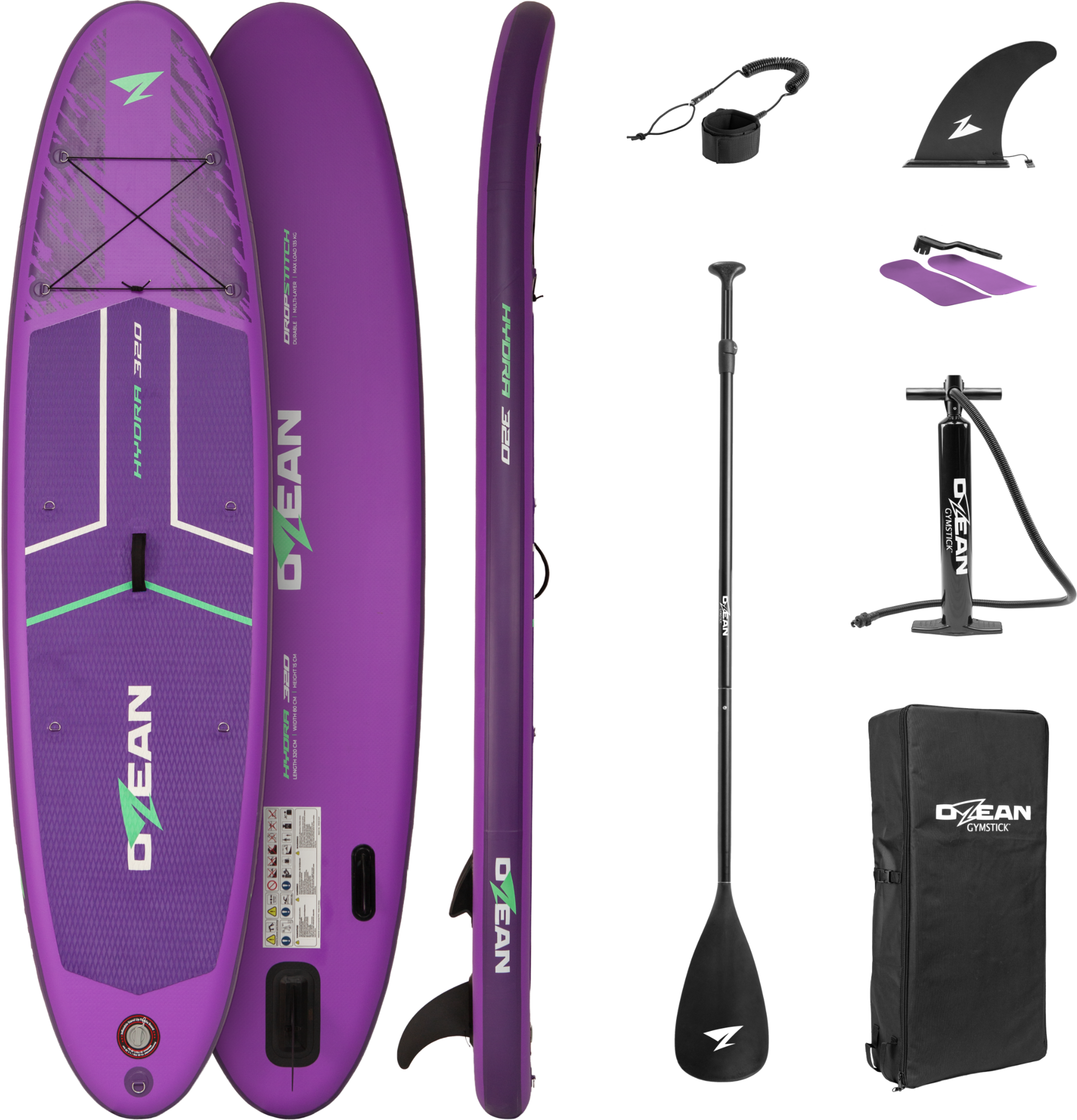 GYMSTICK, Ozean Hydra 320 Sup-br&auml;da Lila