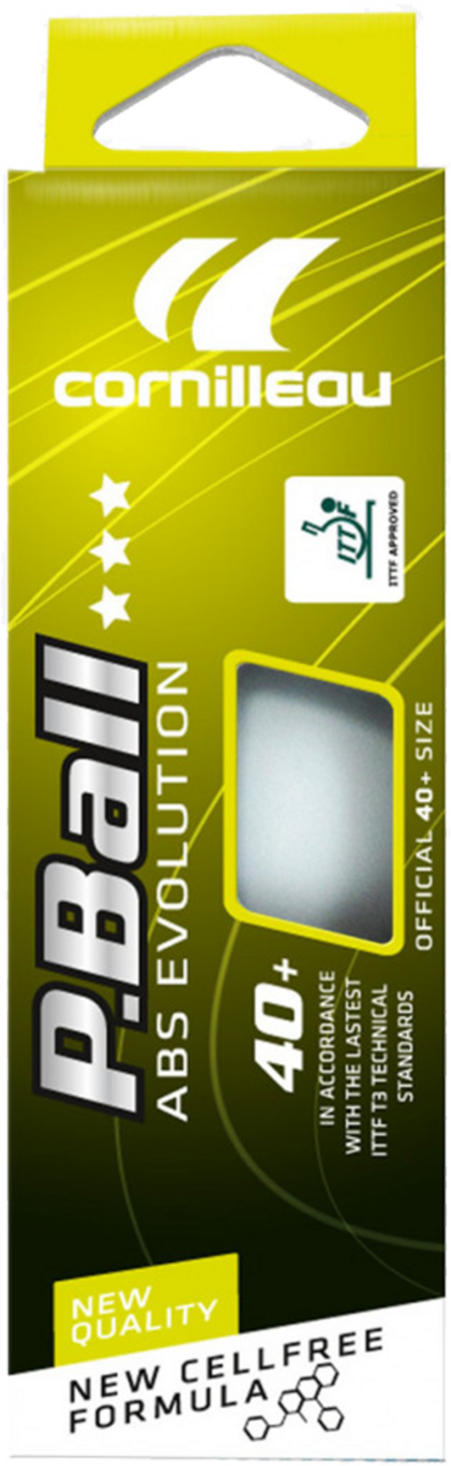 CORNILLEAU, P-ball Abs Evo 3-star Ittf 3-pack