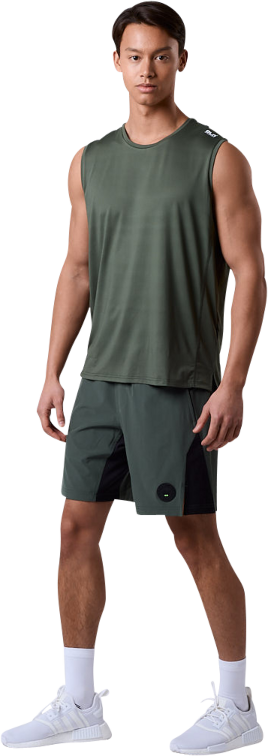 CLN ATHLETICS, Pace Mesh Sleeveless Moss Green