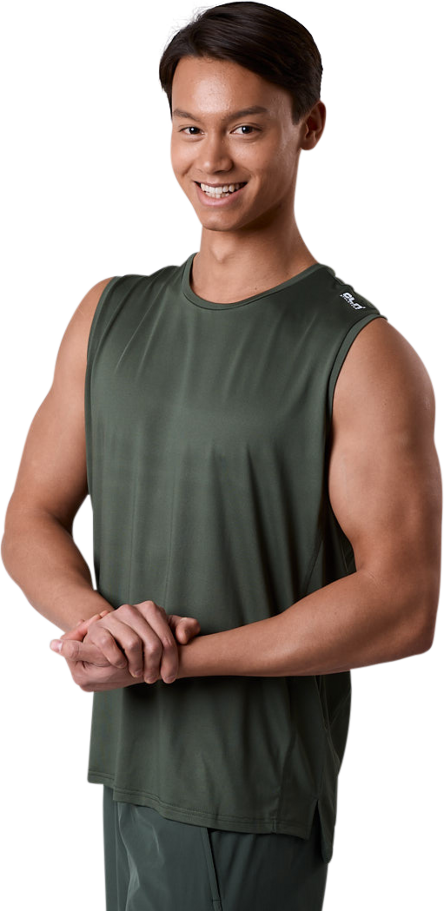 CLN ATHLETICS, Pace Mesh Sleeveless Moss Green