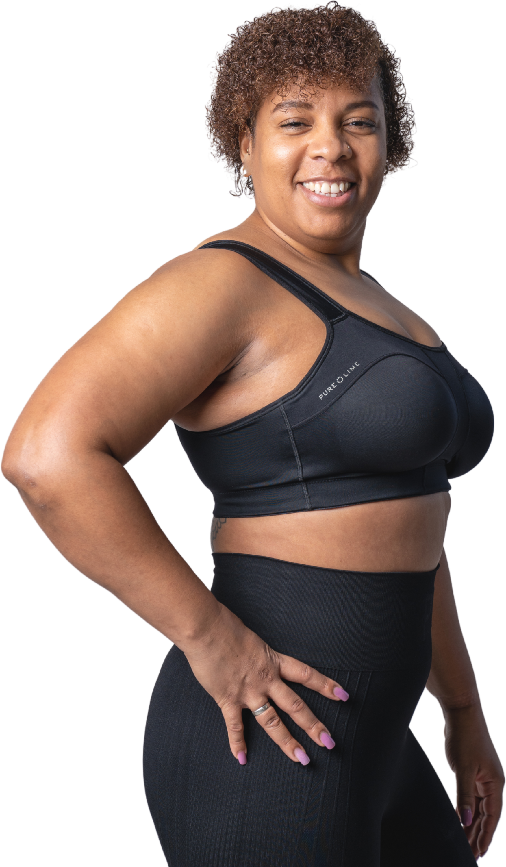 PURE LIME, Padded Athletic Bra