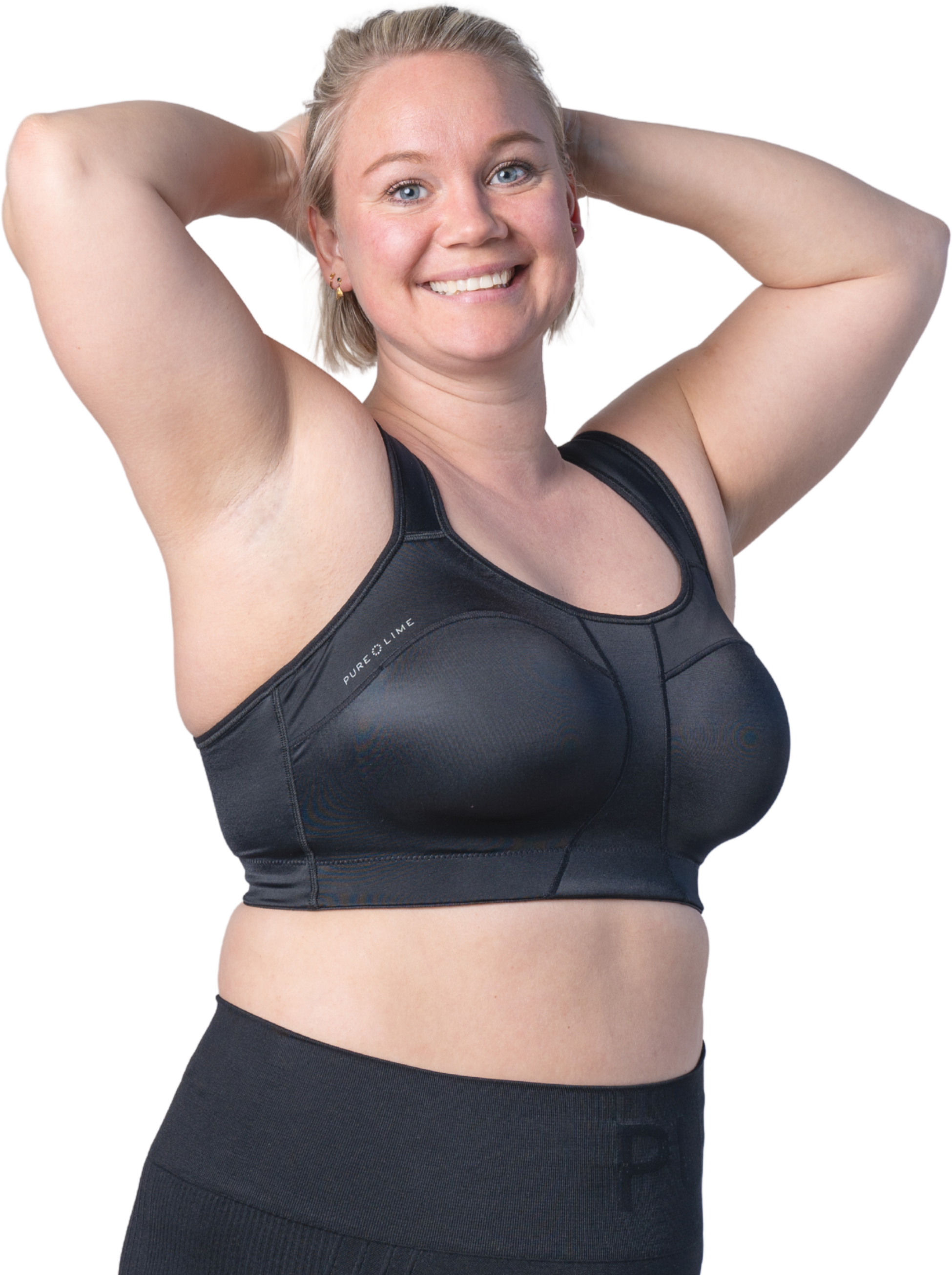 PURE LIME, Padded Athletic Bra