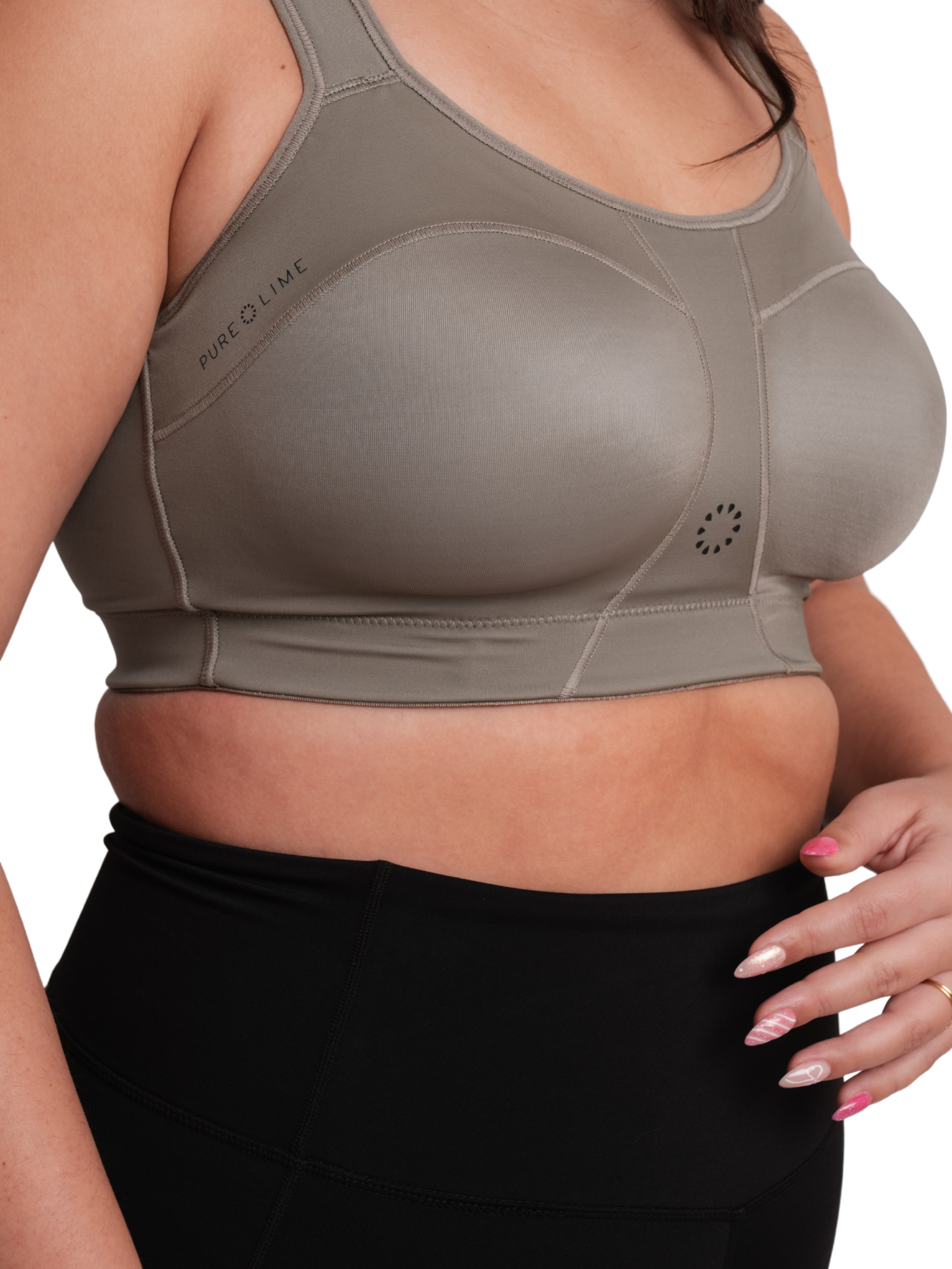 PURE LIME, Padded Athletic Bra