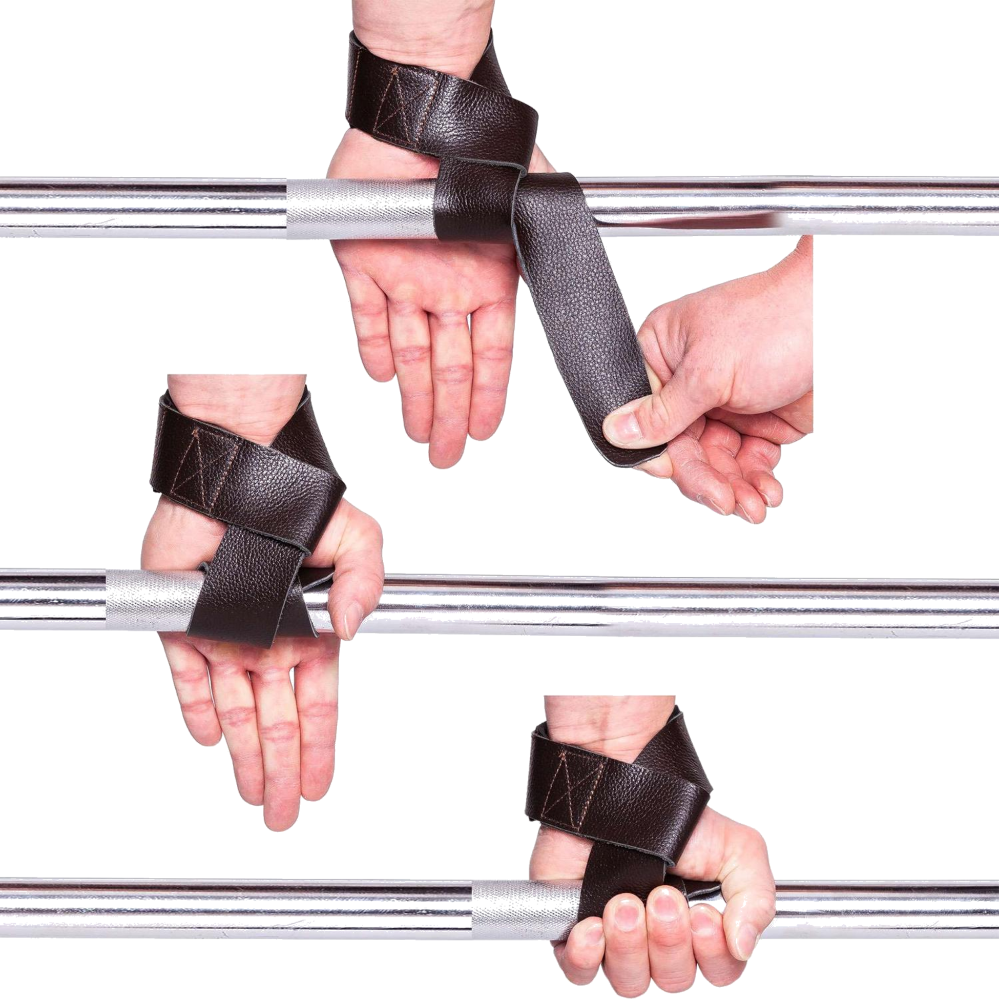 C.P. SPORTS, Padded Leather Lifting Straps