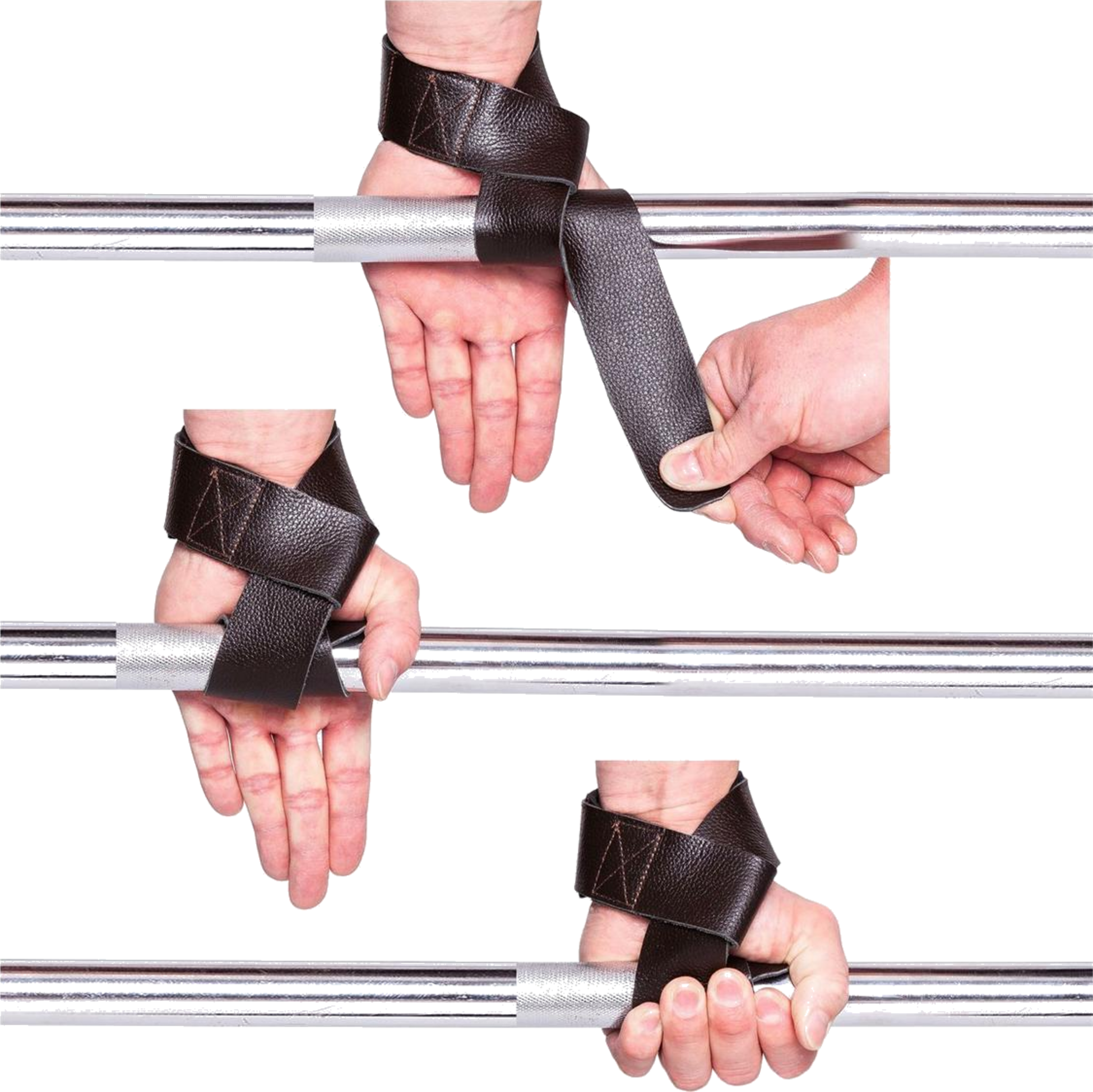 C.P. SPORTS, Padded Leather Lifting Straps